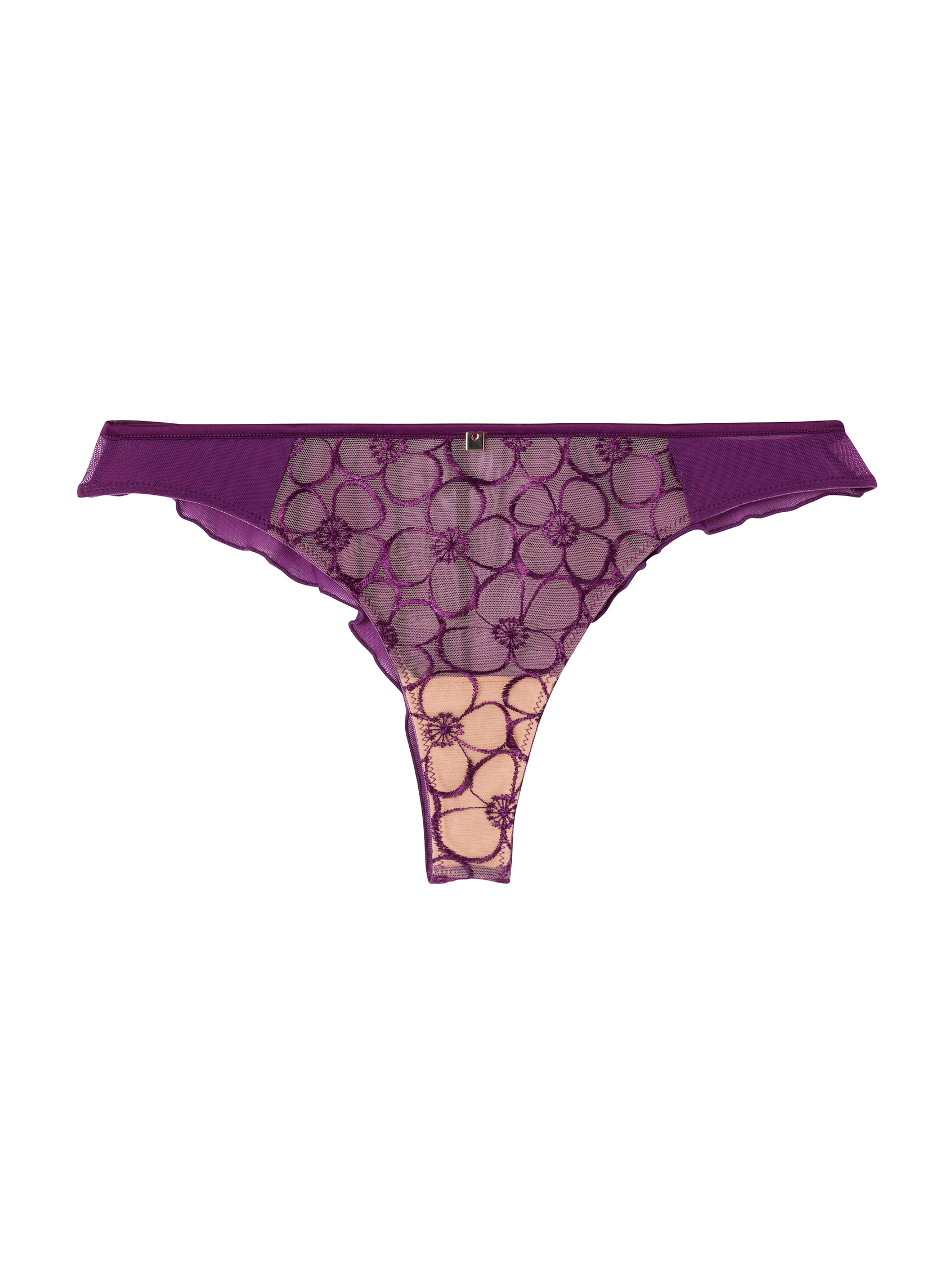 Culottes Tanga violet Venus femme violet Camille Cerf & Pomm'Poire Culottes Tanga violet Venus femme violet Violet