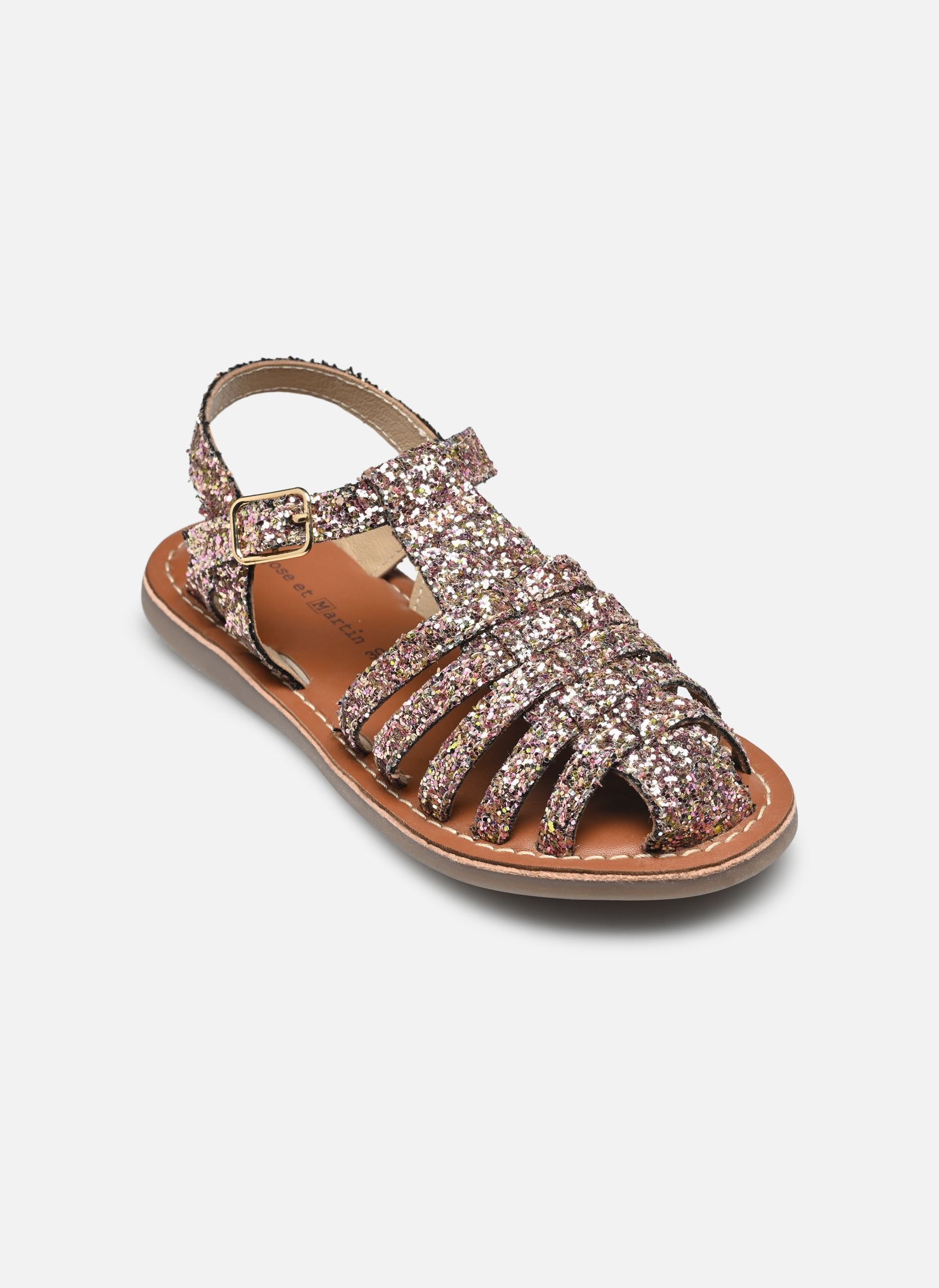 Sandales CHARLINE fille or et bronze Rose et Martin Sandales CHARLINE fille or et bronze glitter doré