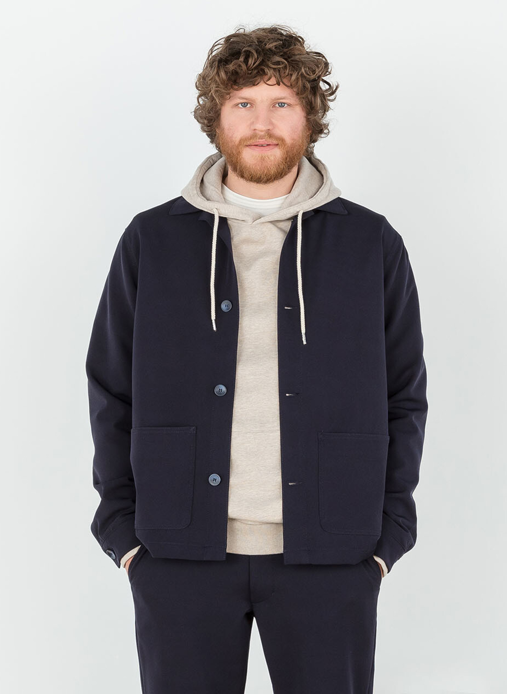 Manteaux classiques bleu Serge Blanco Manteaux classiques bleu Bleu foncé