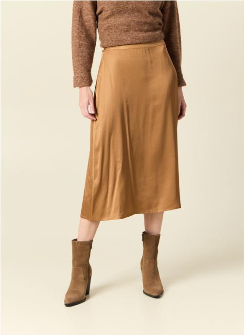 Bonobo Jupes mi-longues Jupes longues - SATINEJUDF femme marron