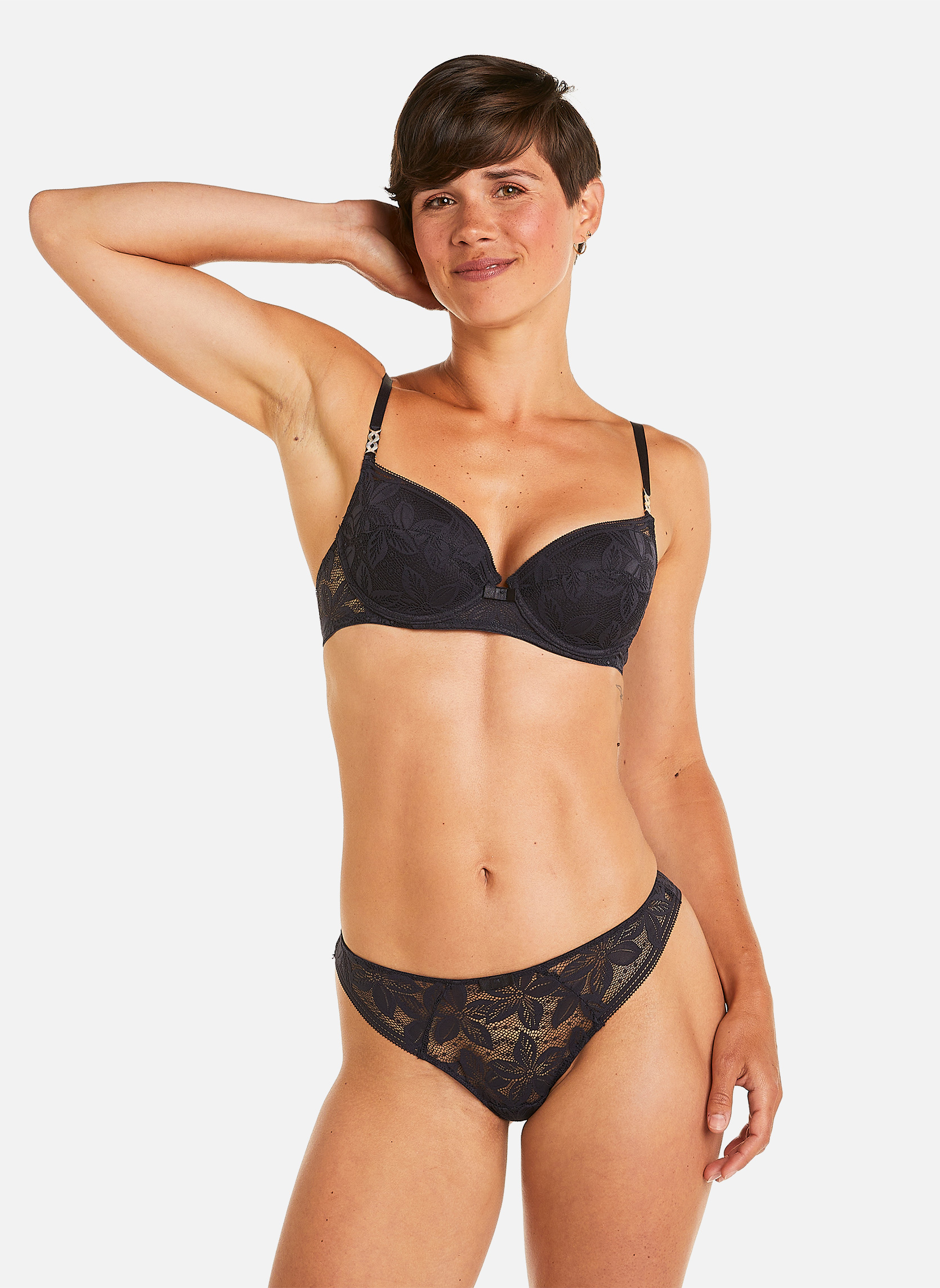 Brassières Soutien-gorge ampliforme coque moulée gris Paix femme gris Pomm'Poire Brassières Soutien-gorge ampliforme coque moulée gris Paix femme gris Gris foncé