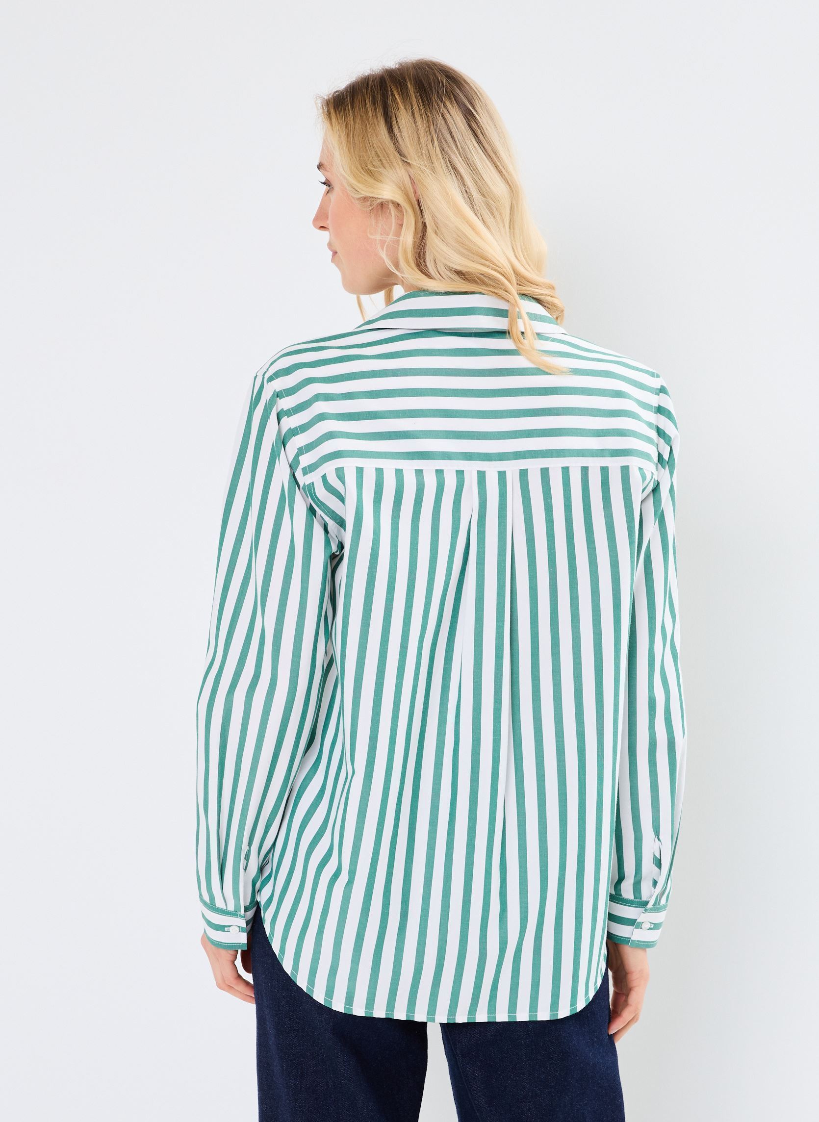 Camicie a maniche lunghe CMONTERREY donna verde Georgia Rose Camicie a maniche lunghe CMONTERREY donna verde IMP_RAYE BICO BLANC_VERT