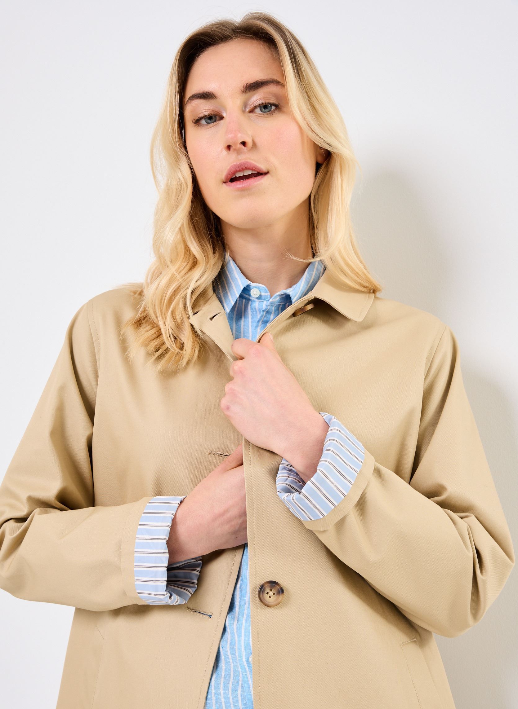 Trench-coats VILLE-TRENCH femme beige Georgia Rose Trench-coats VILLE-TRENCH femme beige Irish Cream