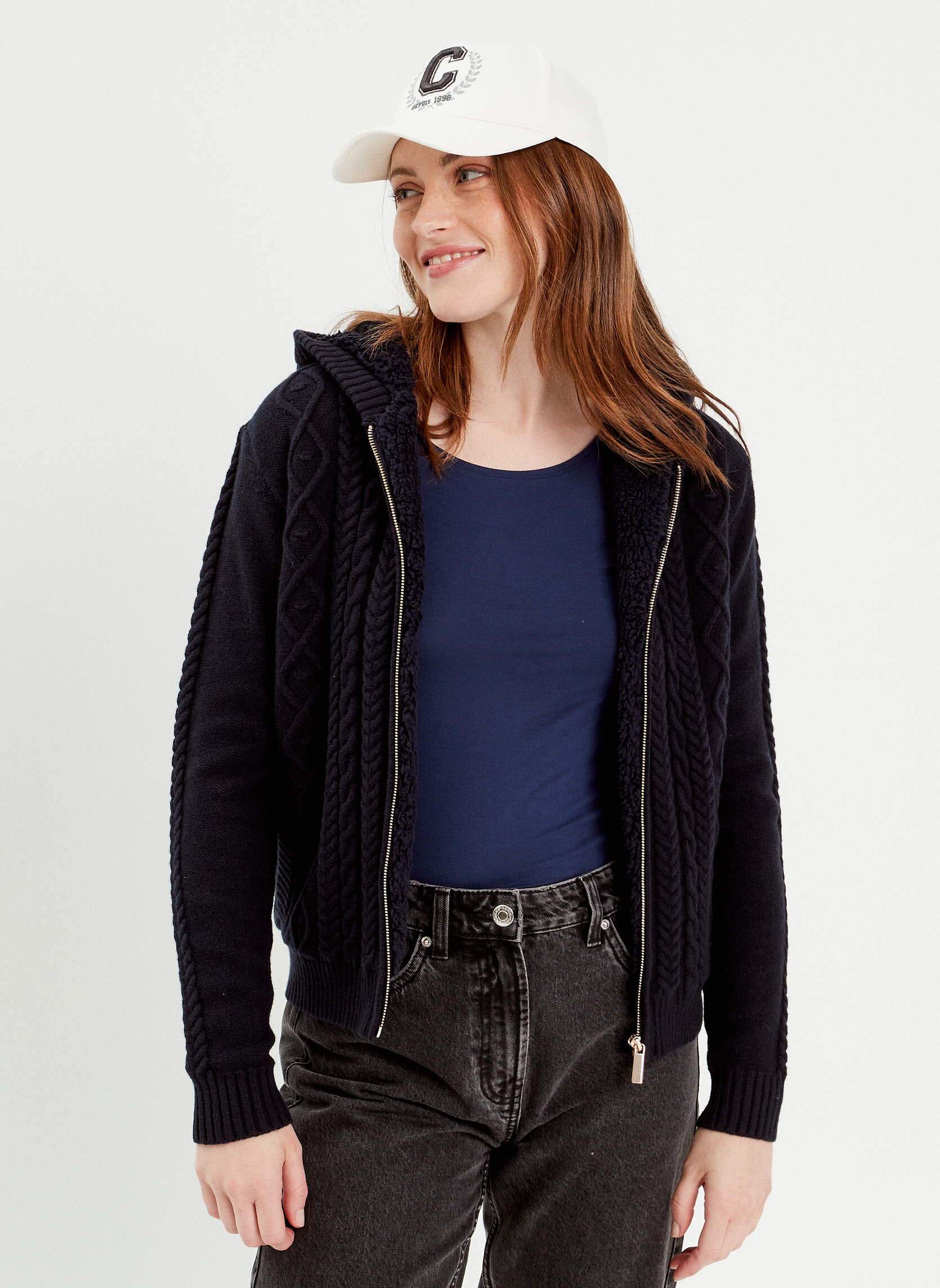 Gilets GILTORSCAP femme bleu Cache Cache Gilets GILTORSCAP femme bleu Bleu marine