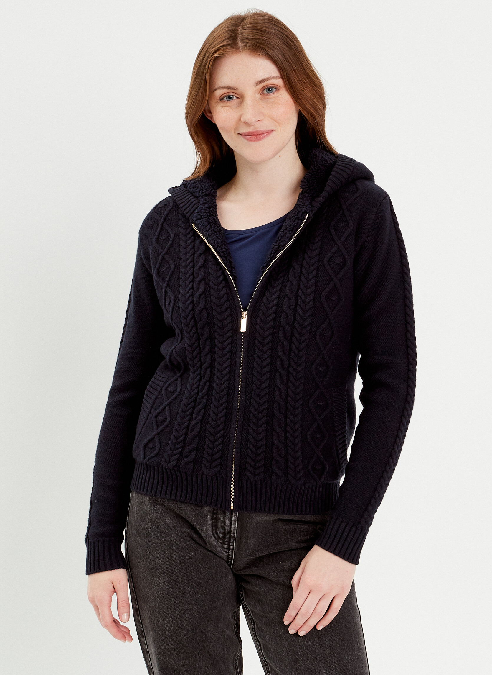 Gilets GILTORSCAP femme bleu Cache Cache Gilets GILTORSCAP femme bleu Bleu marine