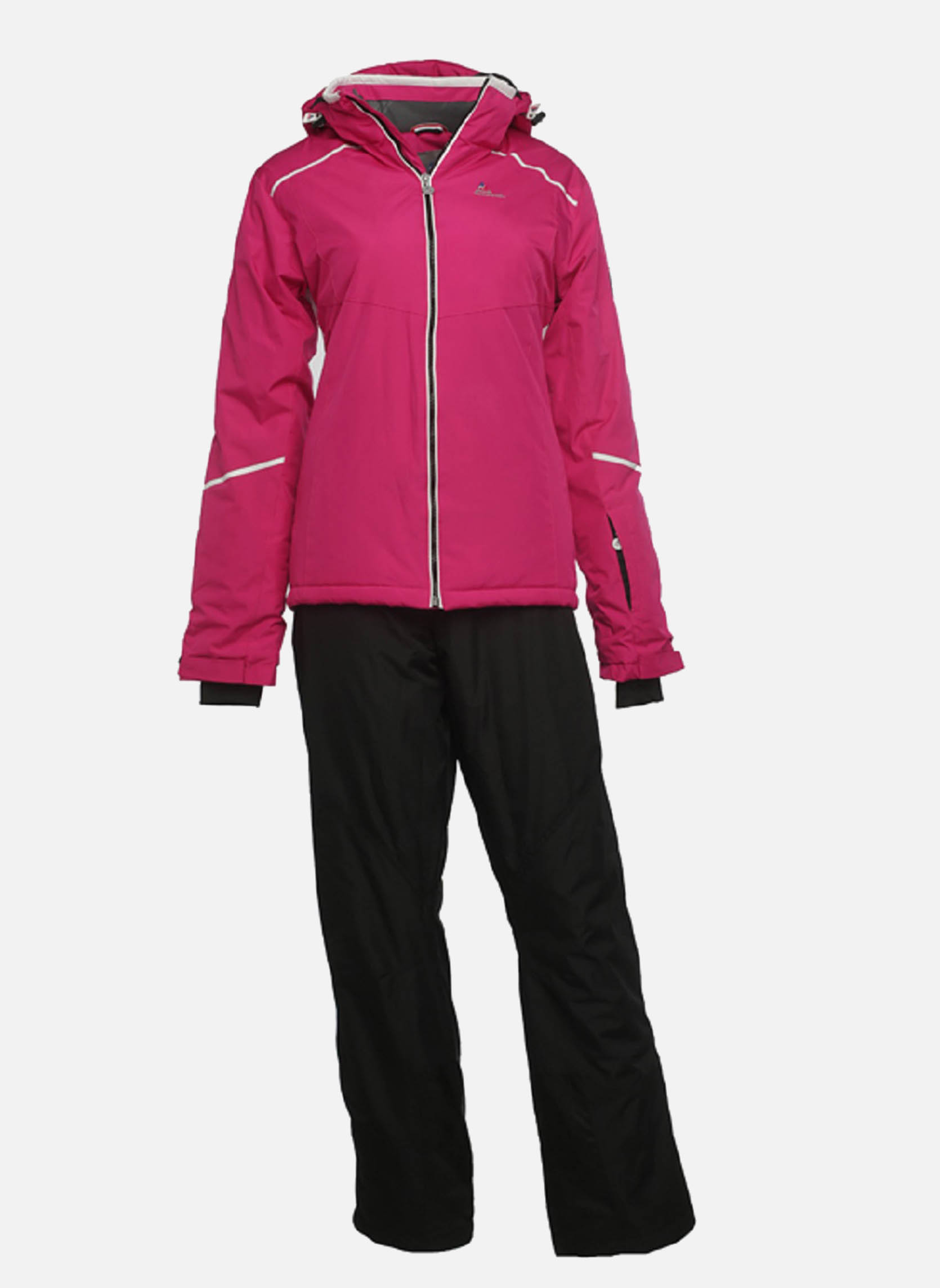 Peak Mountain Ensemble Ski Fille GILIA – Veste Et Pantalon Ajustables, Coupe Droite, Confort Chaleur Pour Neige Et Piste