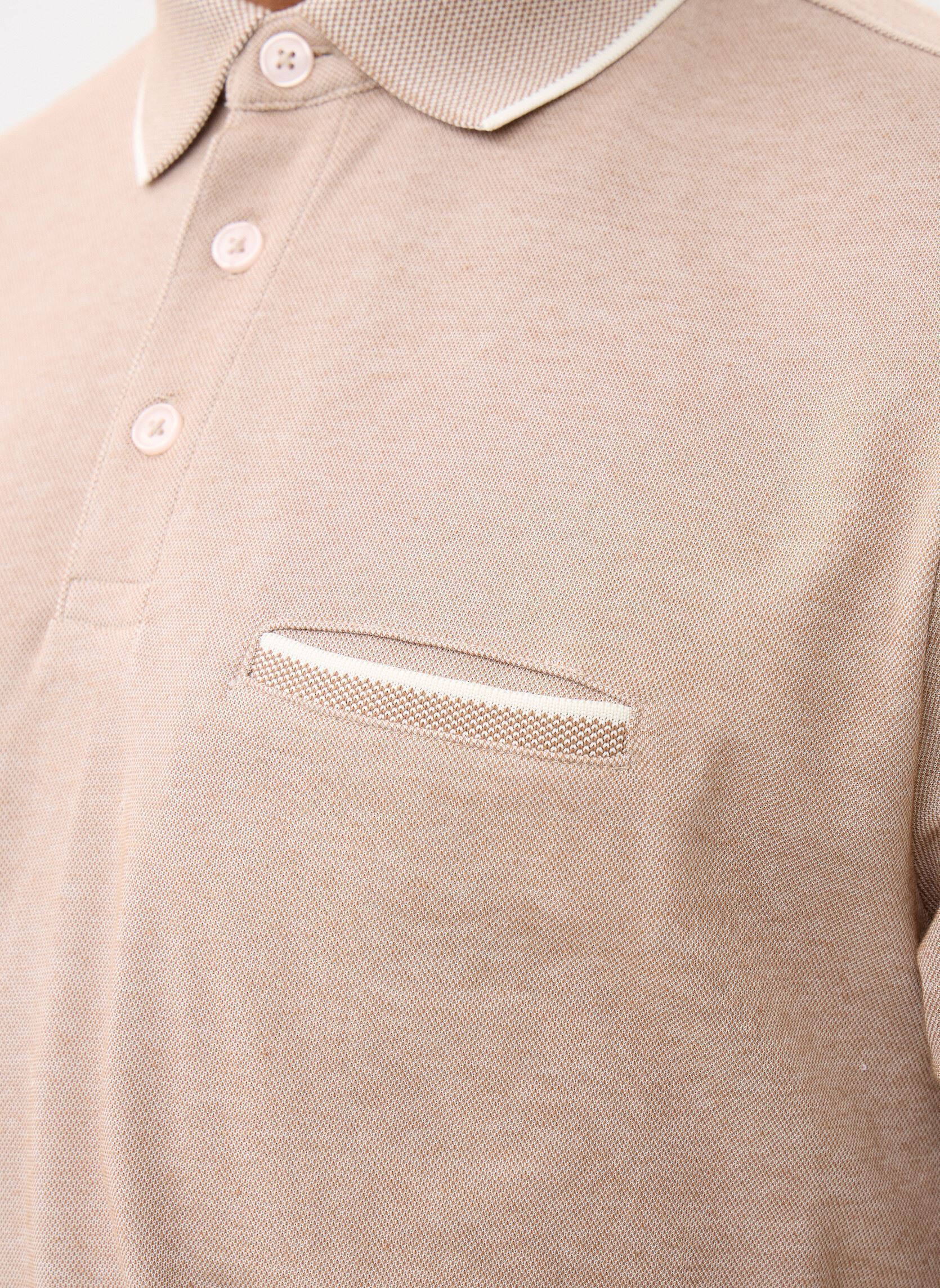Polos manches courtes TPOLO-JACQUARD homme marron Marvin&Co Polos manches courtes TPOLO-JACQUARD homme marron TAUPE GRAY