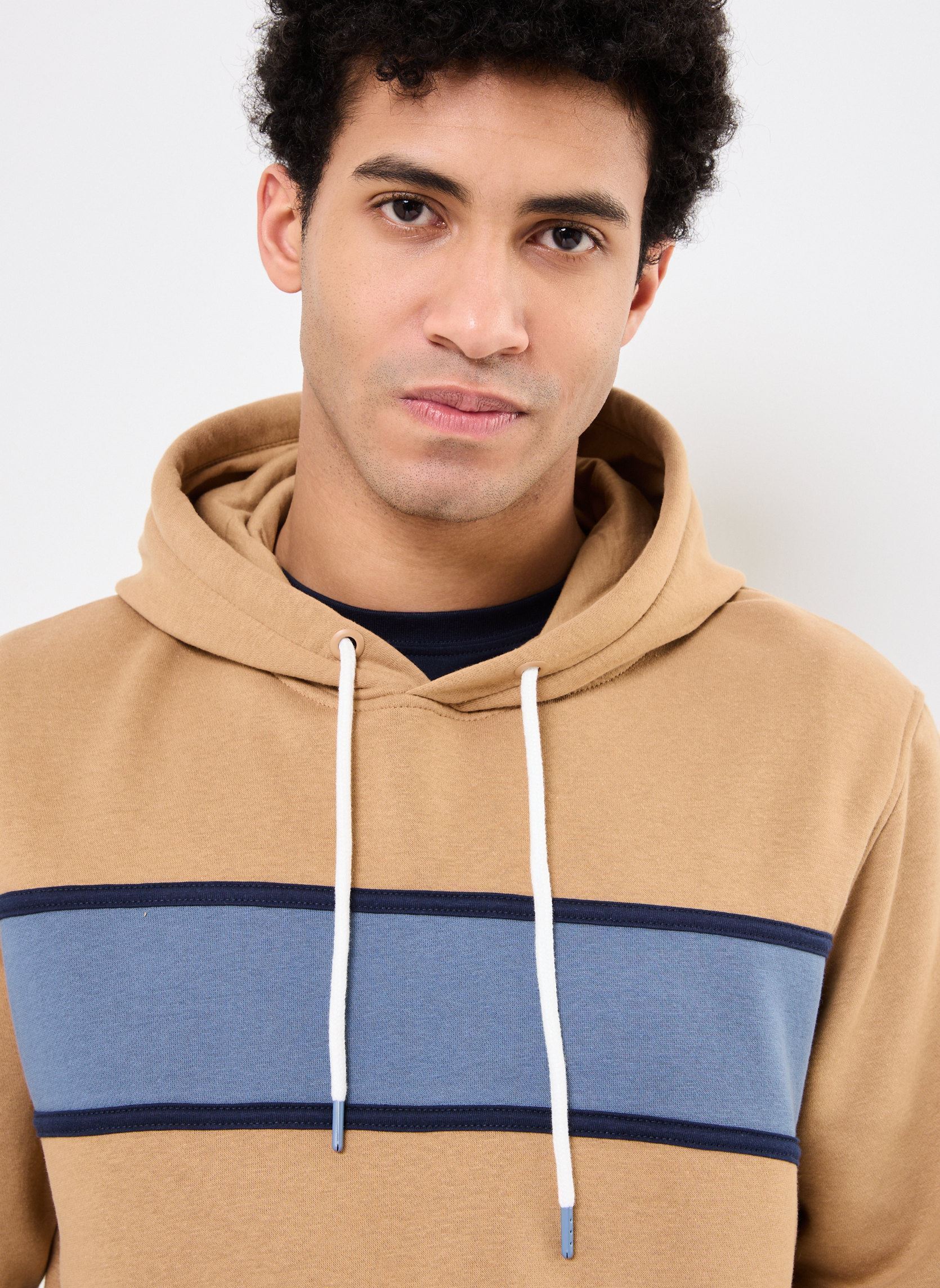 Kapuzenpullover MARIU sweatshirt herren beige MADE BY Kapuzenpullover MARIU sweatshirt herren beige TIGER'S EYE