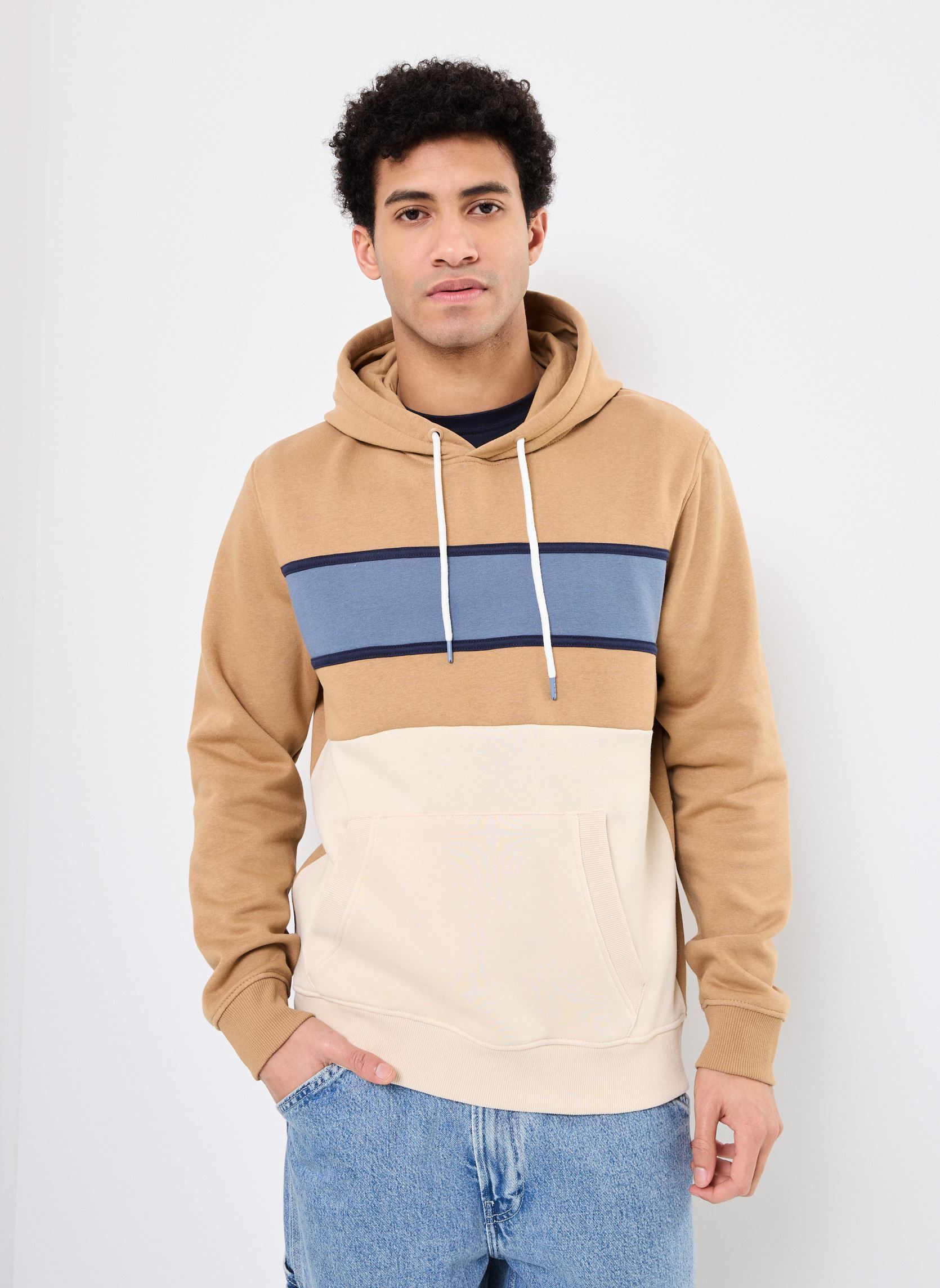 Kapuzenpullover MARIU sweatshirt herren beige MADE BY Kapuzenpullover MARIU sweatshirt herren beige TIGER'S EYE