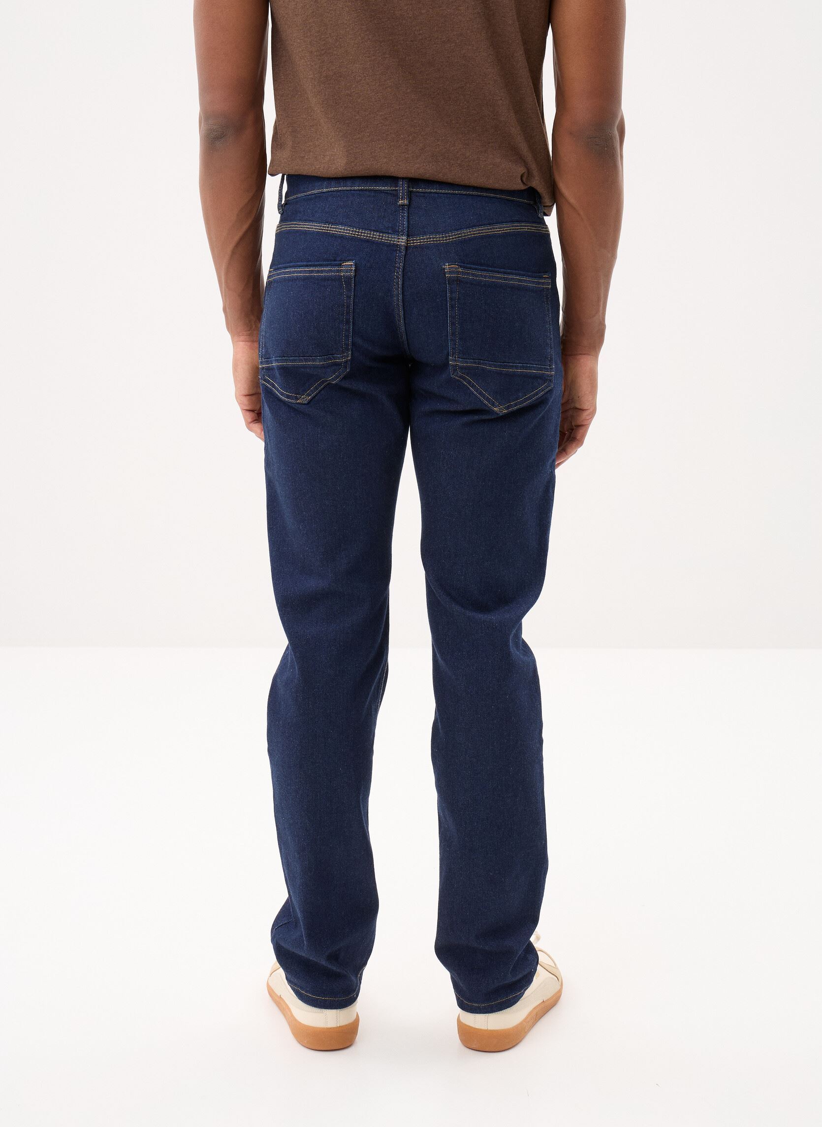 Rechte jeans / Straight Leg Jeans PETER2 heren blauw Marvin&Co Rechte jeans / Straight Leg Jeans PETER2 heren blauw DENIM BRUT CLEAN