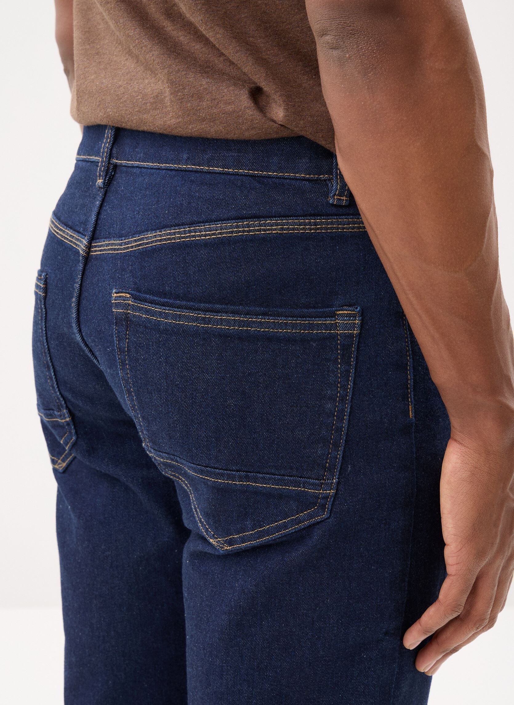 Rechte jeans / Straight Leg Jeans PETER2 heren blauw Marvin&Co Rechte jeans / Straight Leg Jeans PETER2 heren blauw DENIM BRUT CLEAN