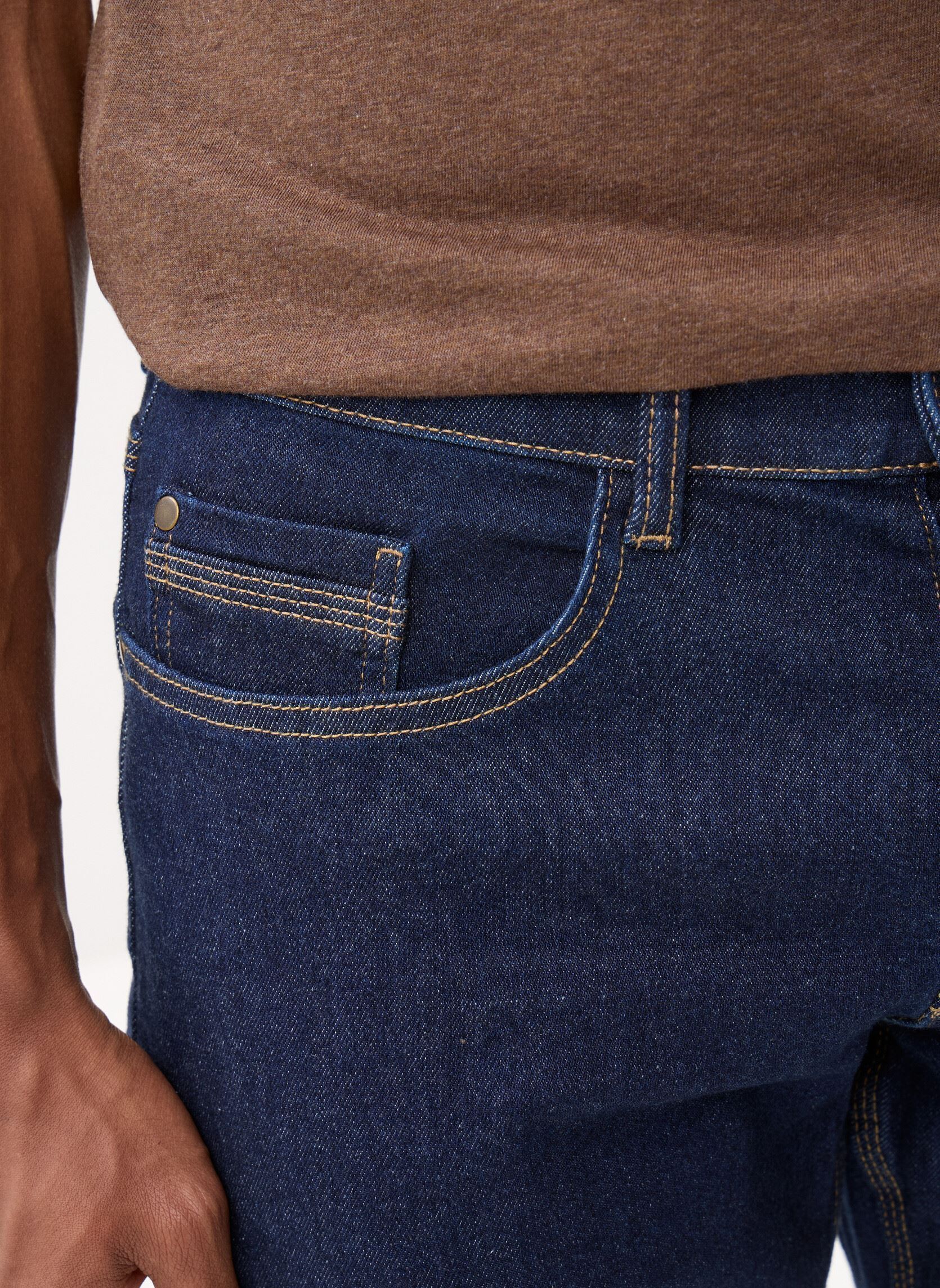 Rechte jeans / Straight Leg Jeans PETER2 heren blauw Marvin&Co Rechte jeans / Straight Leg Jeans PETER2 heren blauw DENIM BRUT CLEAN