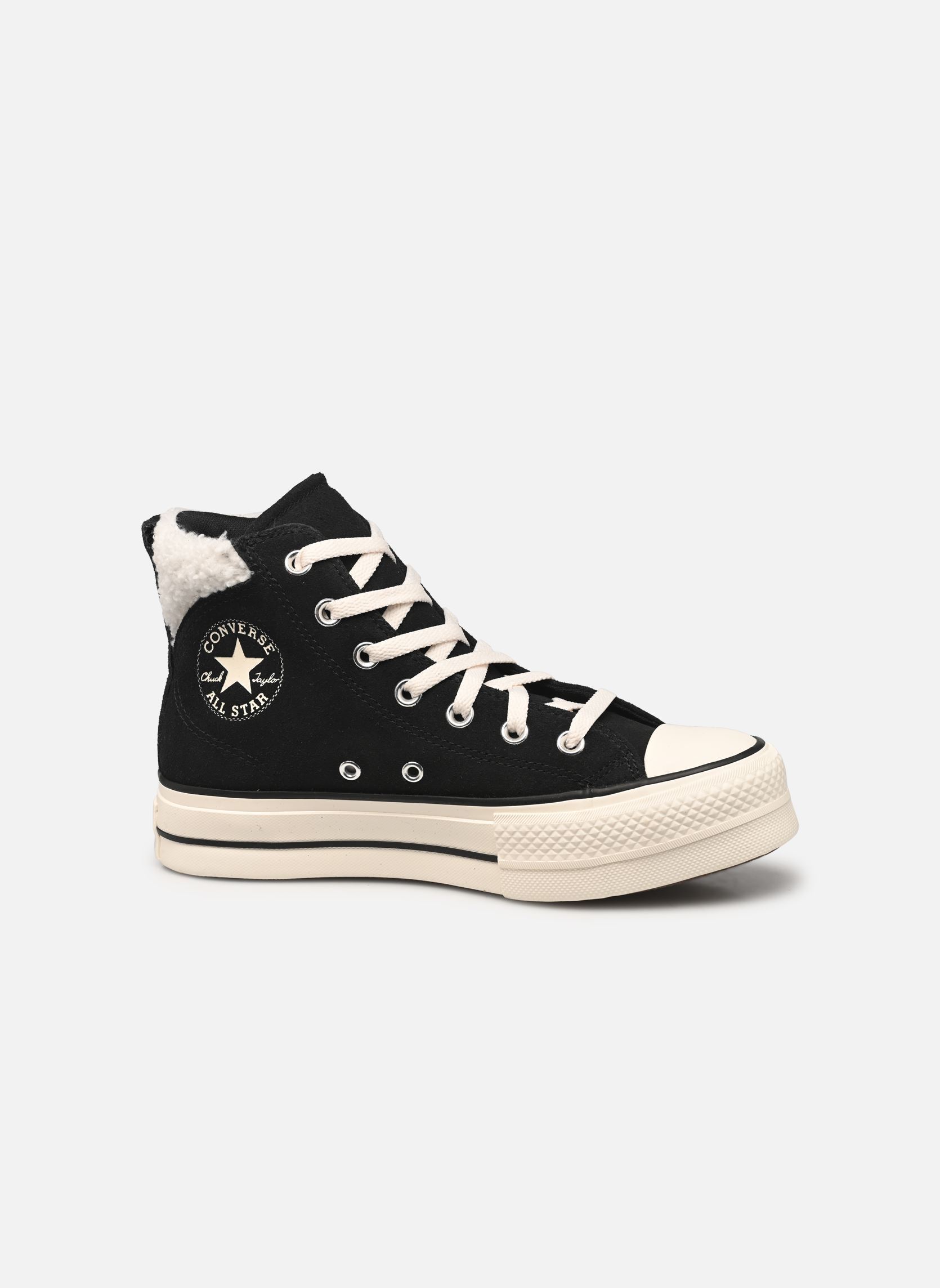 Baskets toile Chuck Taylor All Star Puff Lift Hi femme noir Converse Baskets toile Chuck Taylor All Star Puff Lift Hi femme noir BLACK