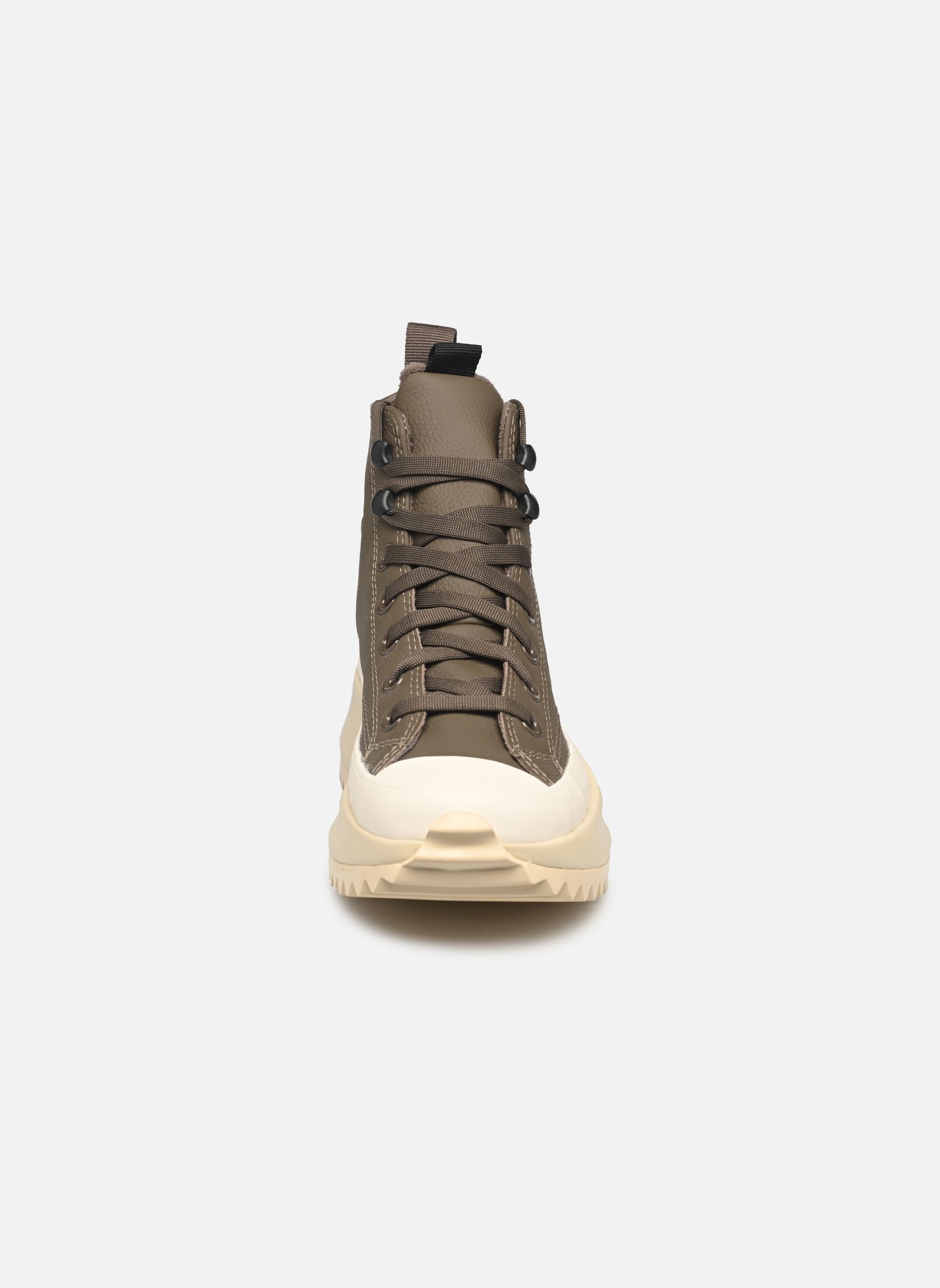 Baskets Run Star Hike Hi Weatherized Leather femme marron Converse Baskets Run Star Hike Hi Weatherized Leather femme marron TRUFFLE/BLACK/EGRET