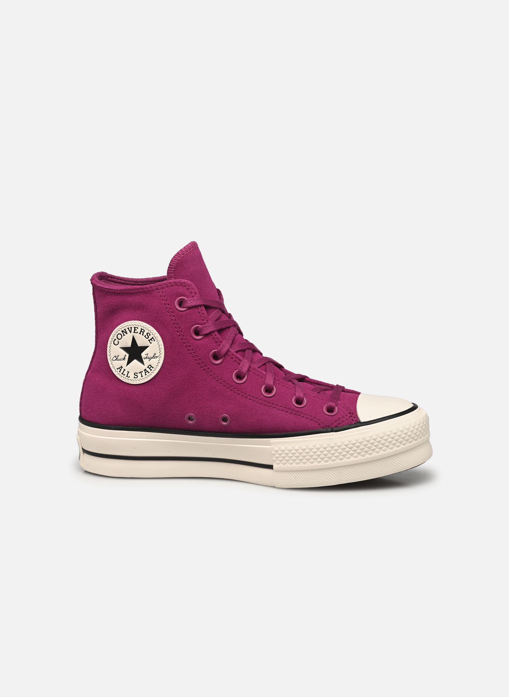 Baskets Chuck Taylor All Star Lift Colorful Sued femme violet Converse Baskets Chuck Taylor All Star Lift Colorful Sued femme violet QUANTUM VIOLET