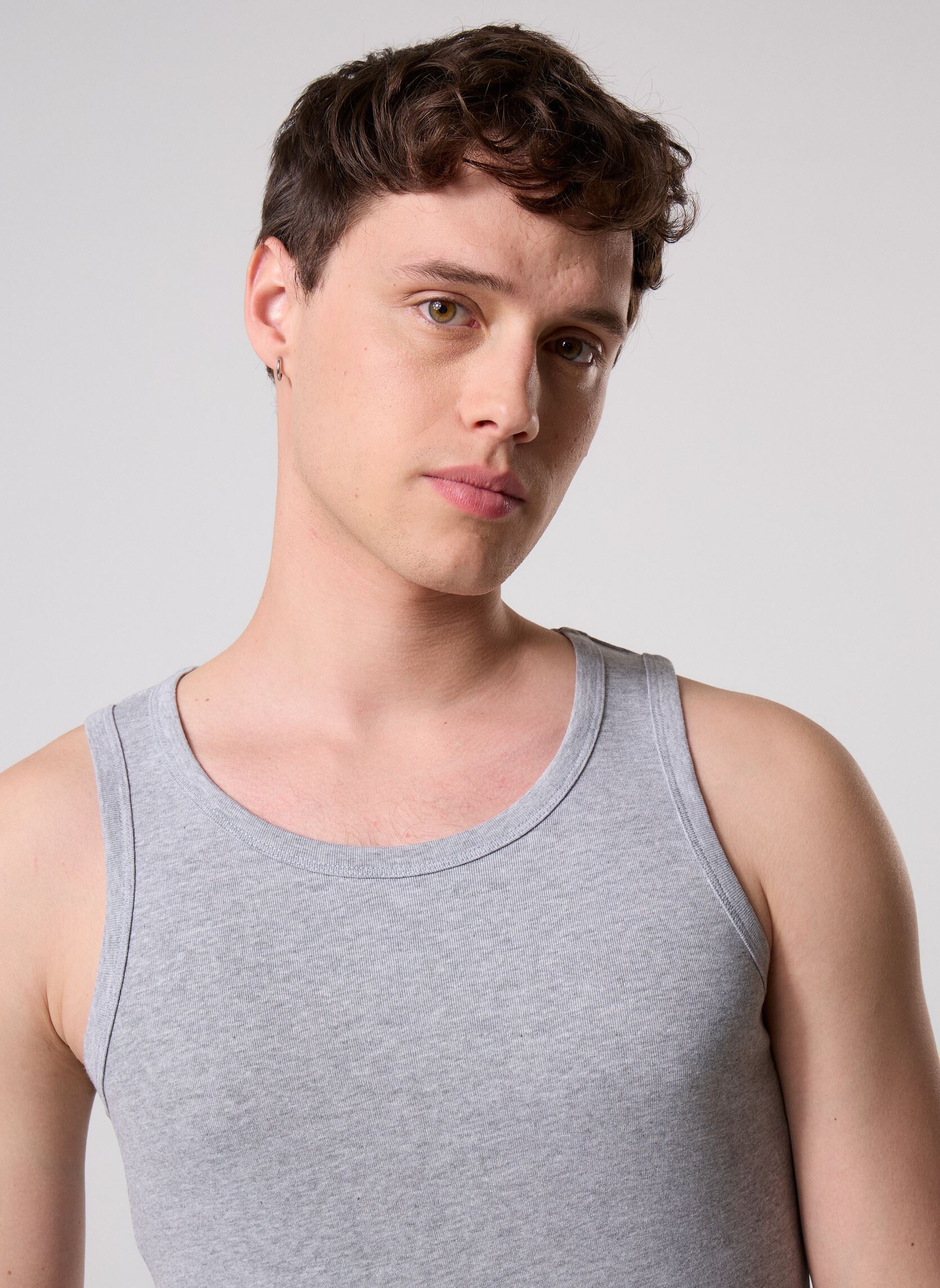 Débardeurs DALLAS homme gris MADE BY Débardeurs DALLAS homme gris Z**GRIS CHINE