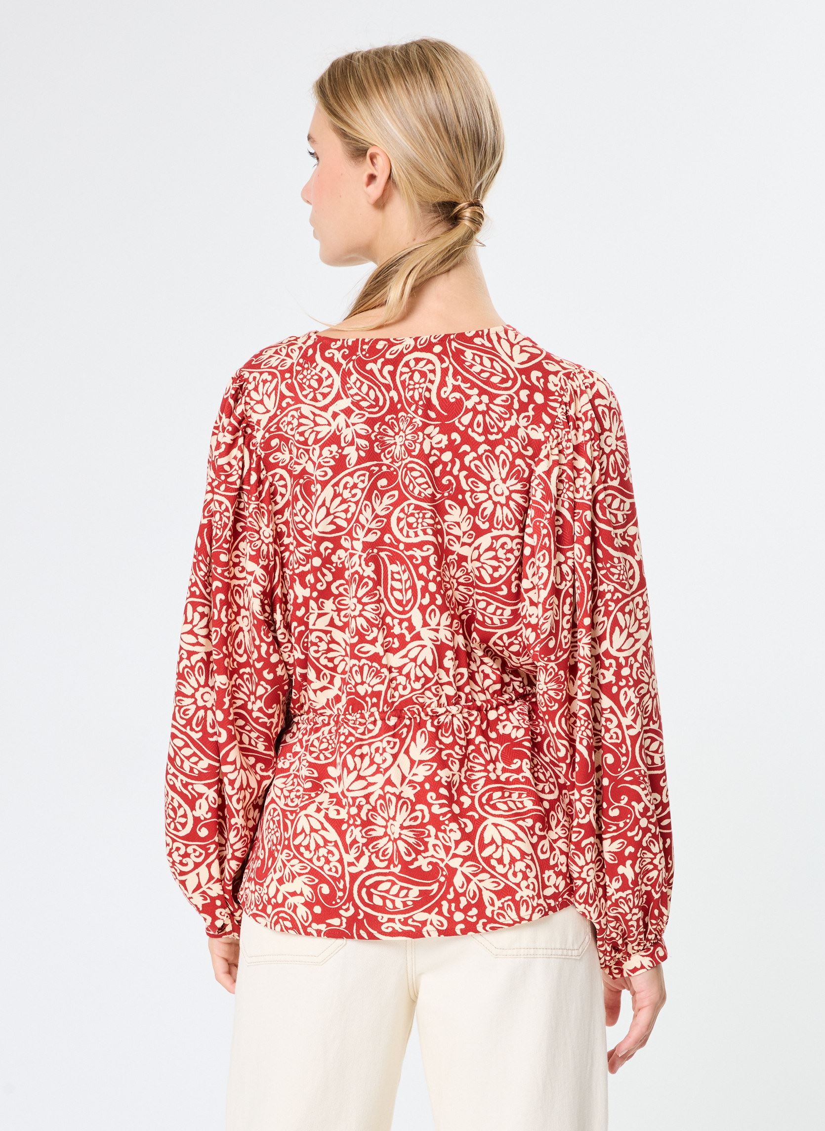 Blouses manches longues Berenice femme rouge La Petite Etoile Blouses manches longues Berenice femme rouge CACHEMIRE