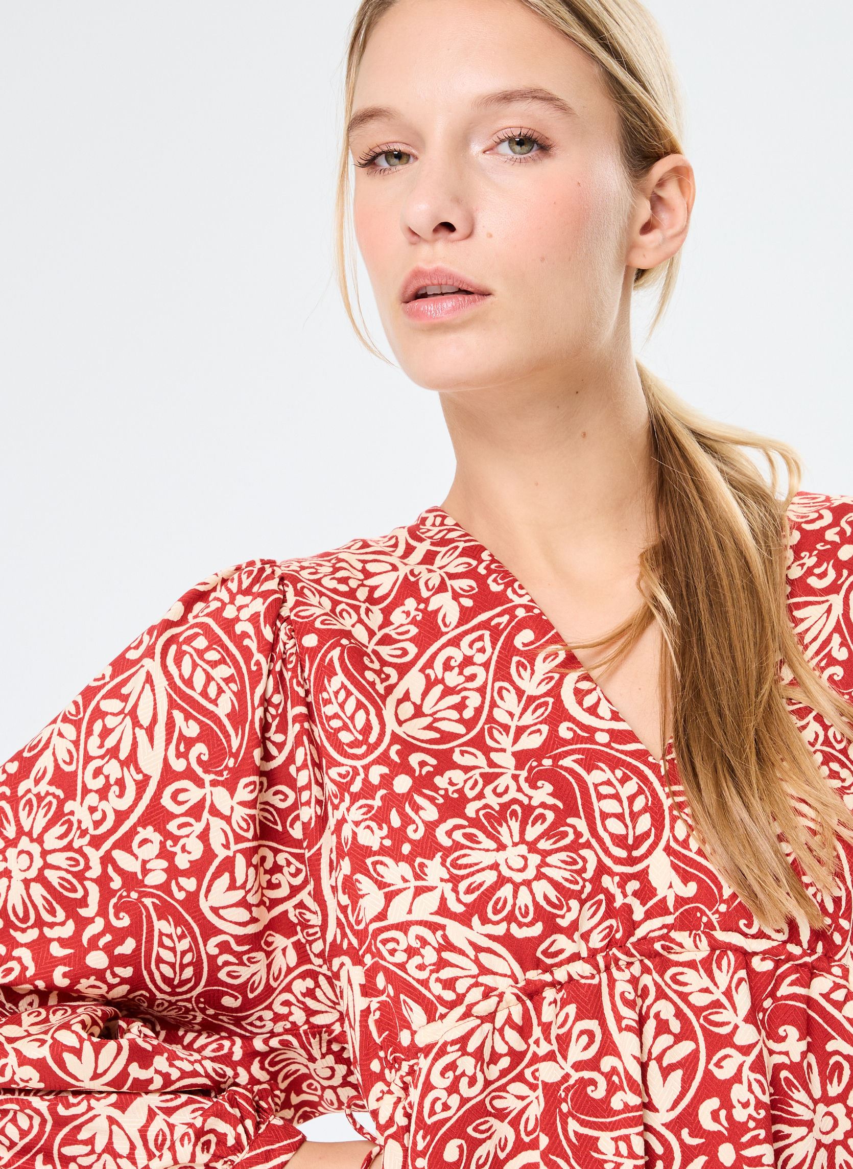 Blouses manches longues Berenice femme rouge La Petite Etoile Blouses manches longues Berenice femme rouge CACHEMIRE