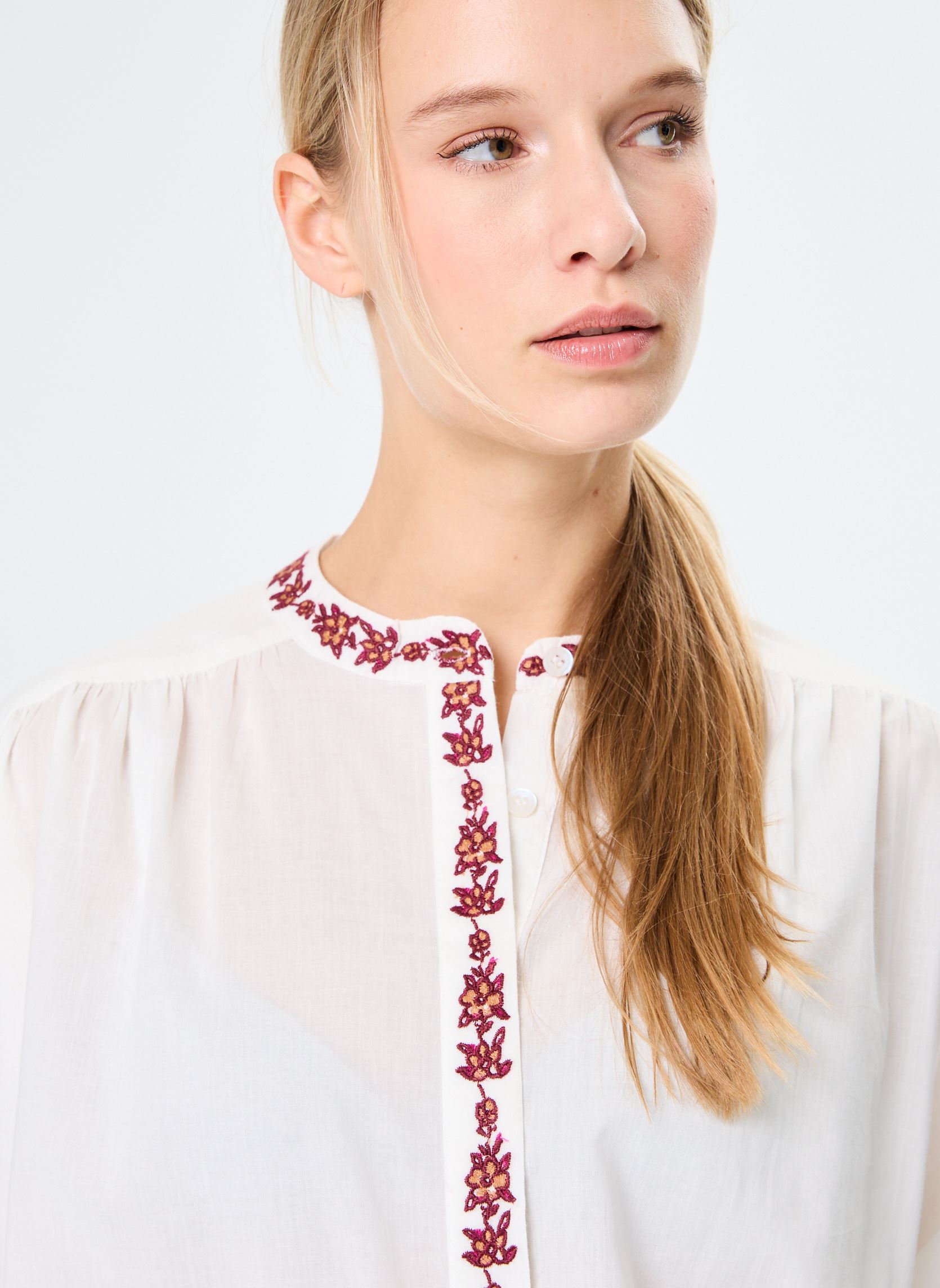 Blouses manches longues Berlia femme blanc La Petite Etoile Blouses manches longues Berlia femme blanc Blanc