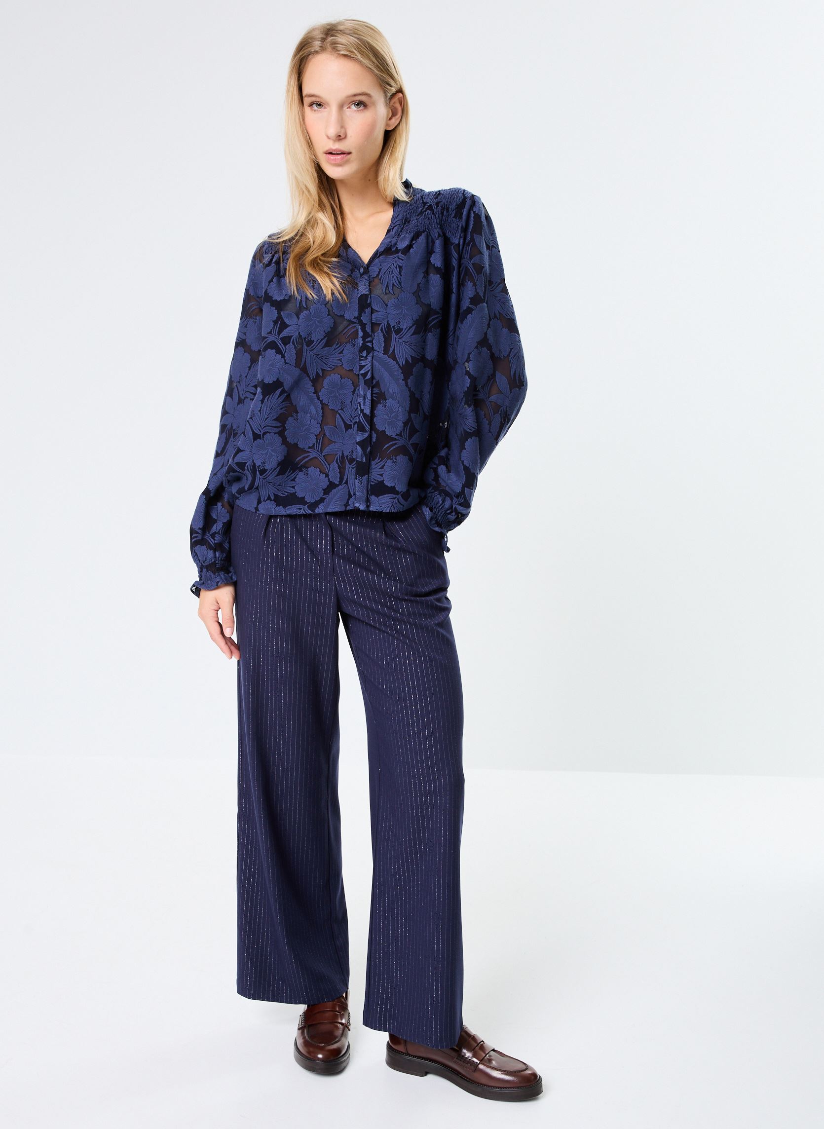 Blouses manches longues Bleona femme bleu La Petite Etoile Blouses manches longues Bleona femme bleu MARINE