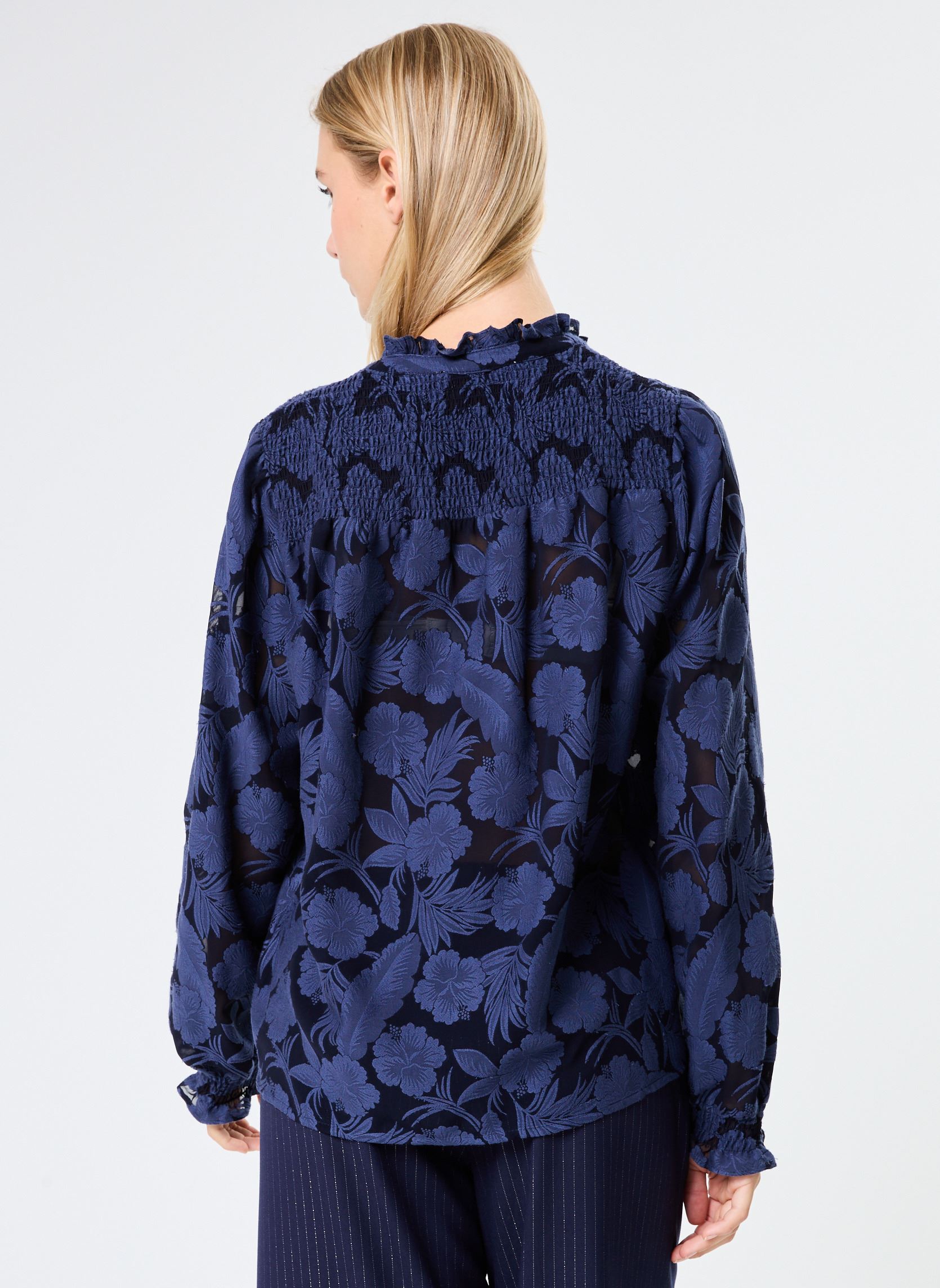 Blouses manches longues Bleona femme bleu La Petite Etoile Blouses manches longues Bleona femme bleu MARINE
