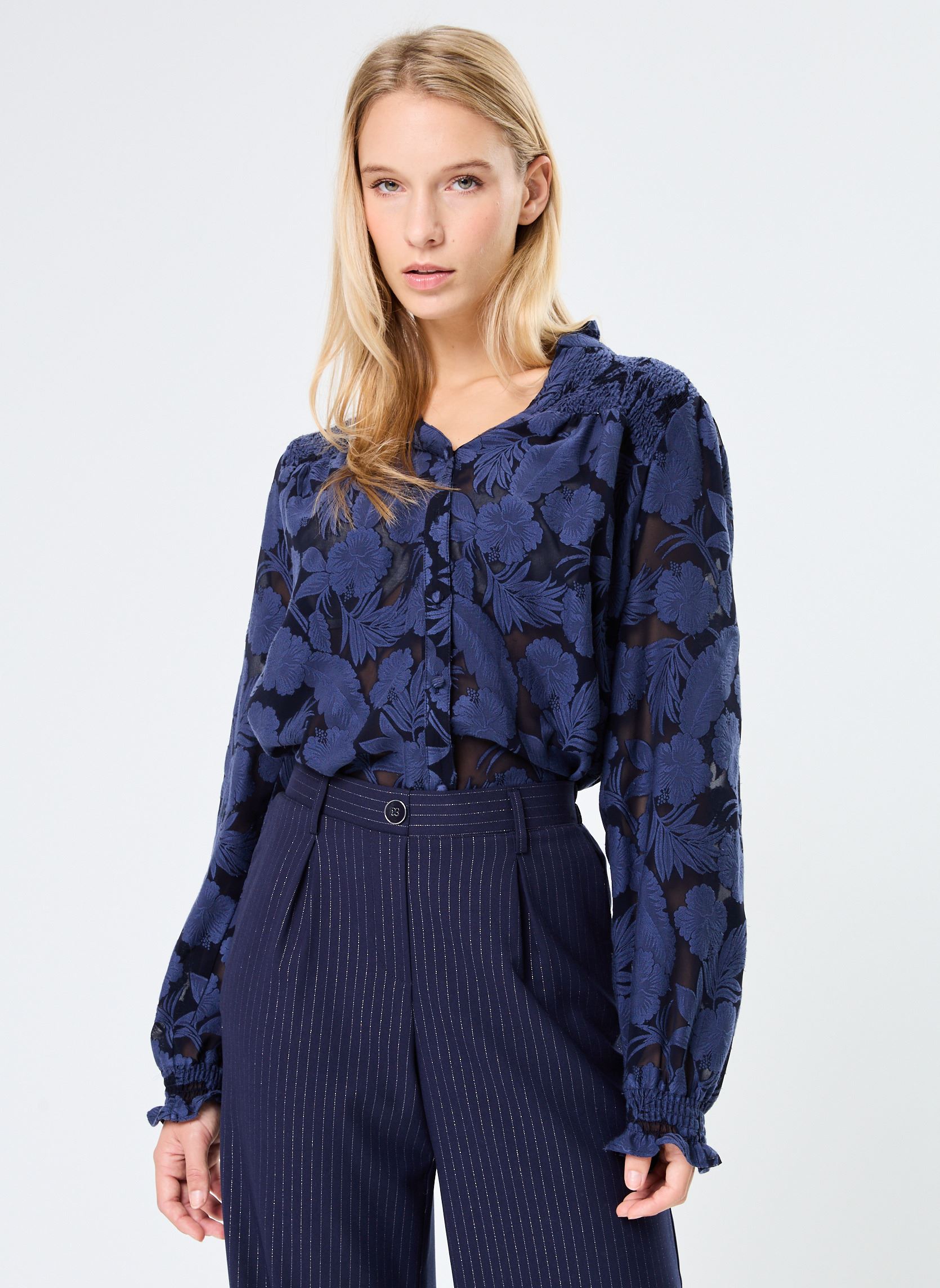 Blouses manches longues Bleona femme bleu La Petite Etoile Blouses manches longues Bleona femme bleu MARINE