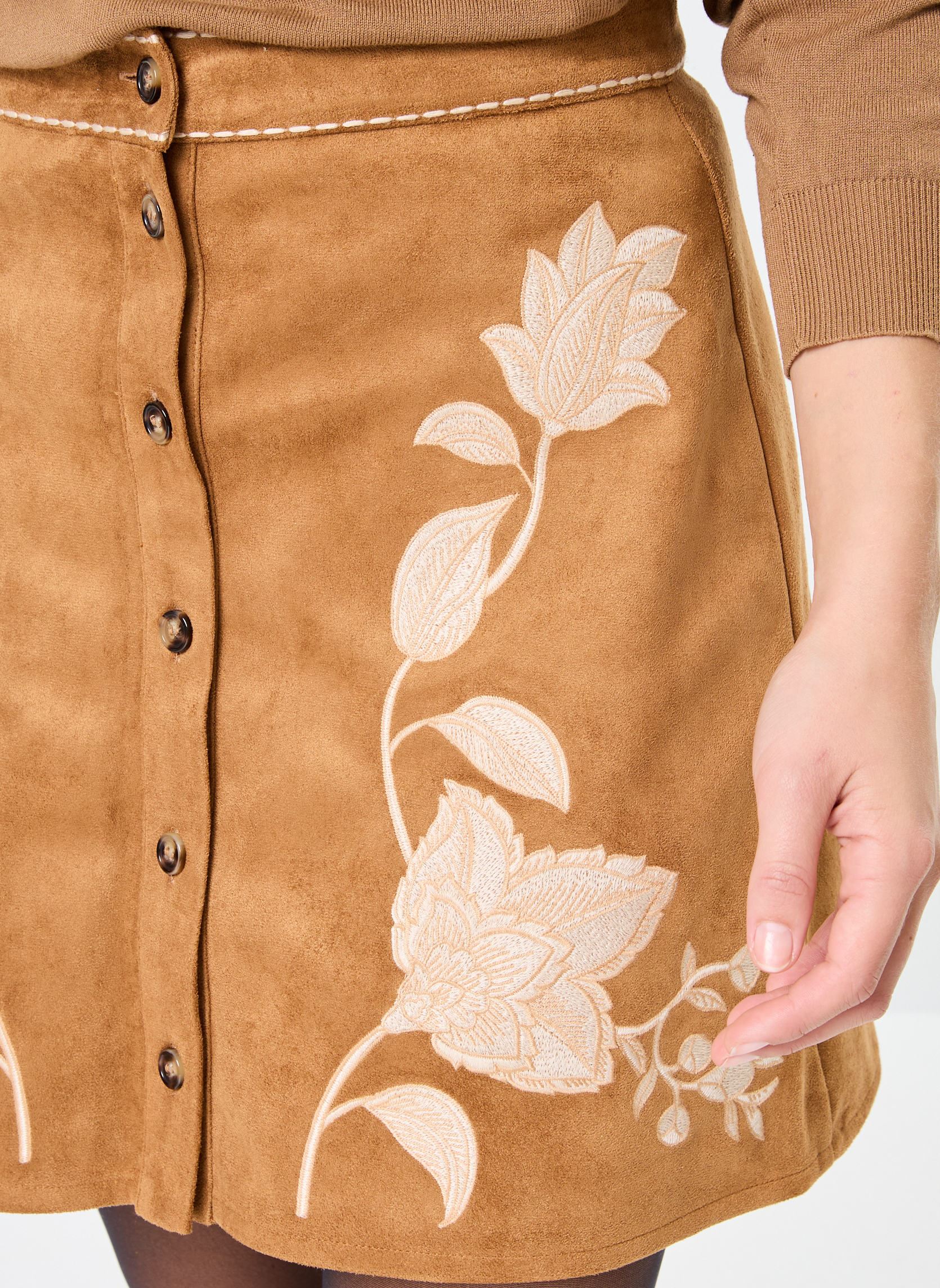 Jupes courtes Julie femme marron La Petite Etoile Jupes courtes Julie femme marron Camel