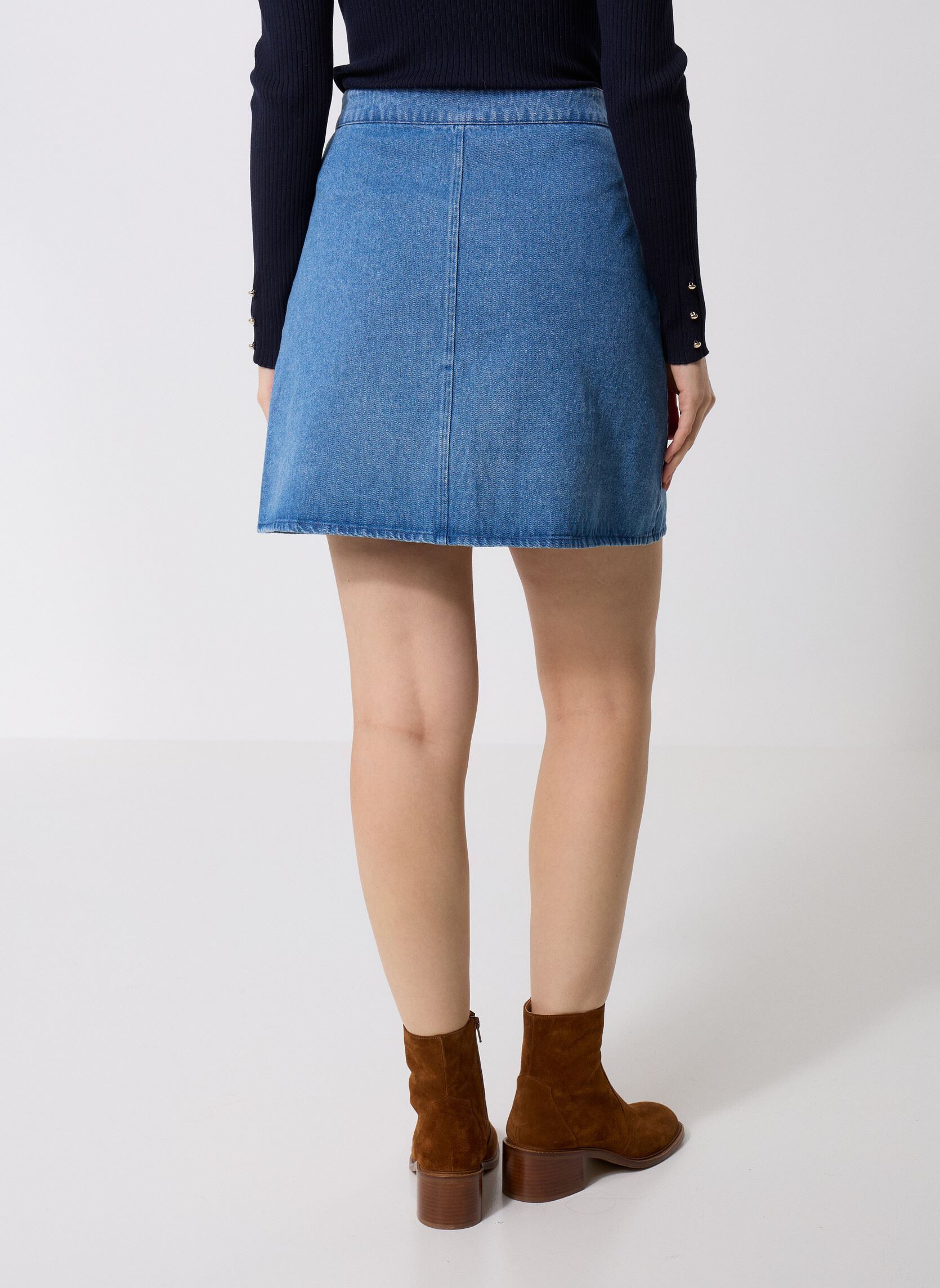 Jupes courtes Julie femme bleu La Petite Etoile Jupes courtes Julie femme bleu 88-STONE