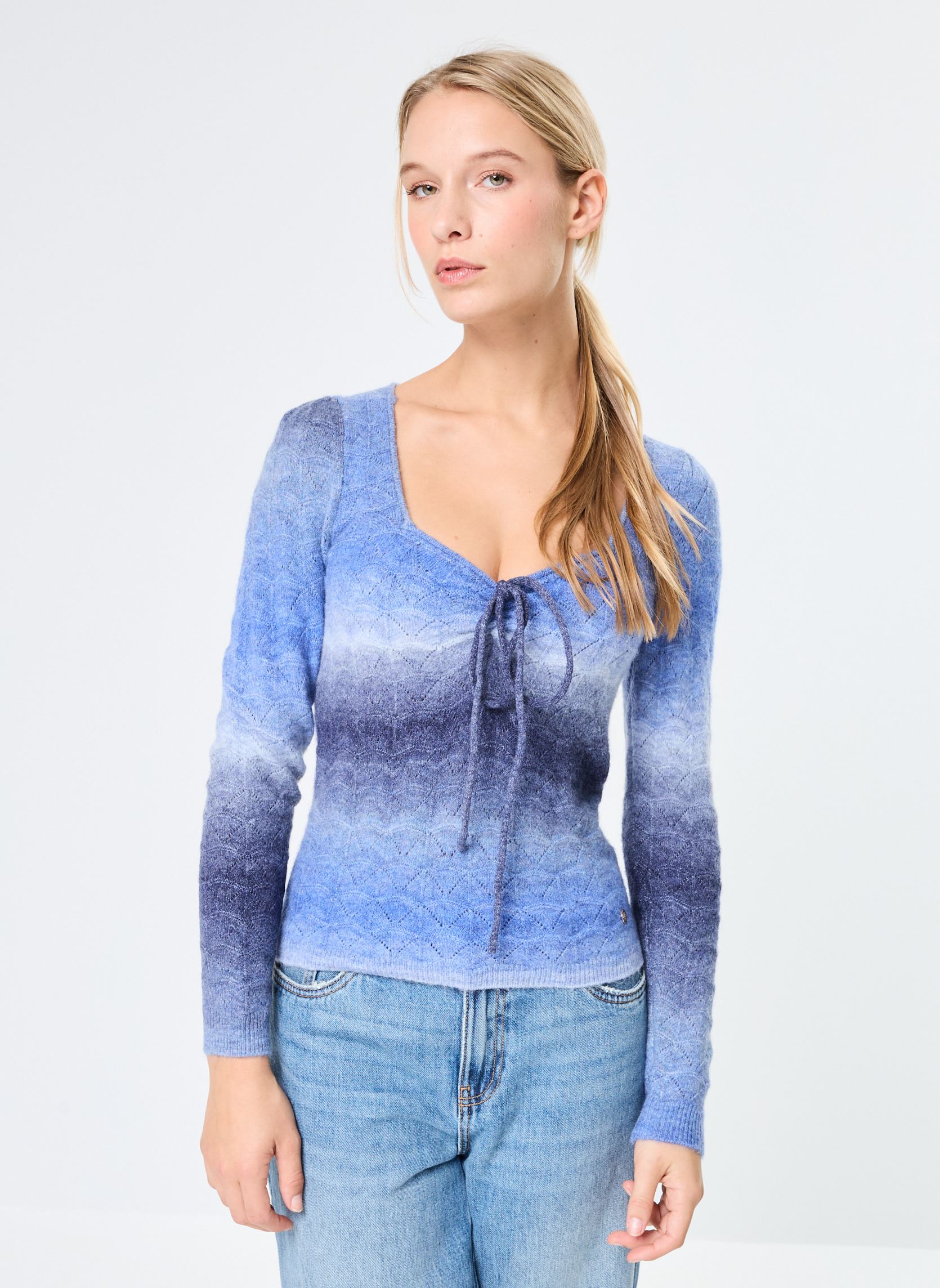 Pullover Melodie damen blau La Petite Etoile Pullover Melodie damen blau BLEU