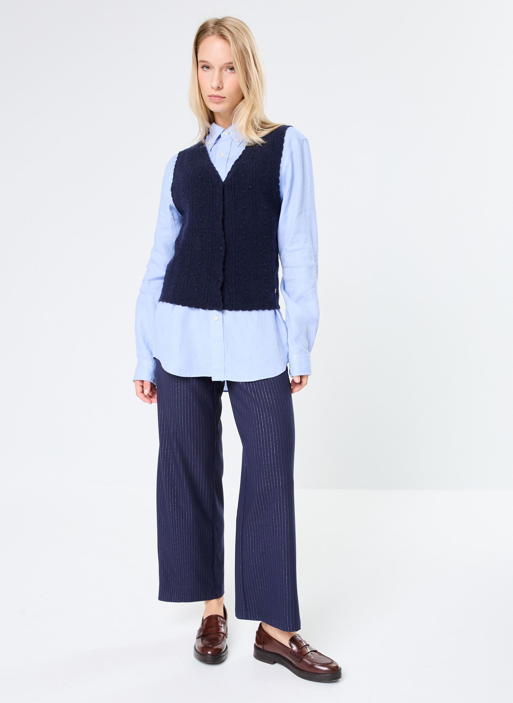 Gilets Gilet - Monica femme bleu La Petite Etoile Gilets Gilet - Monica femme bleu Marine