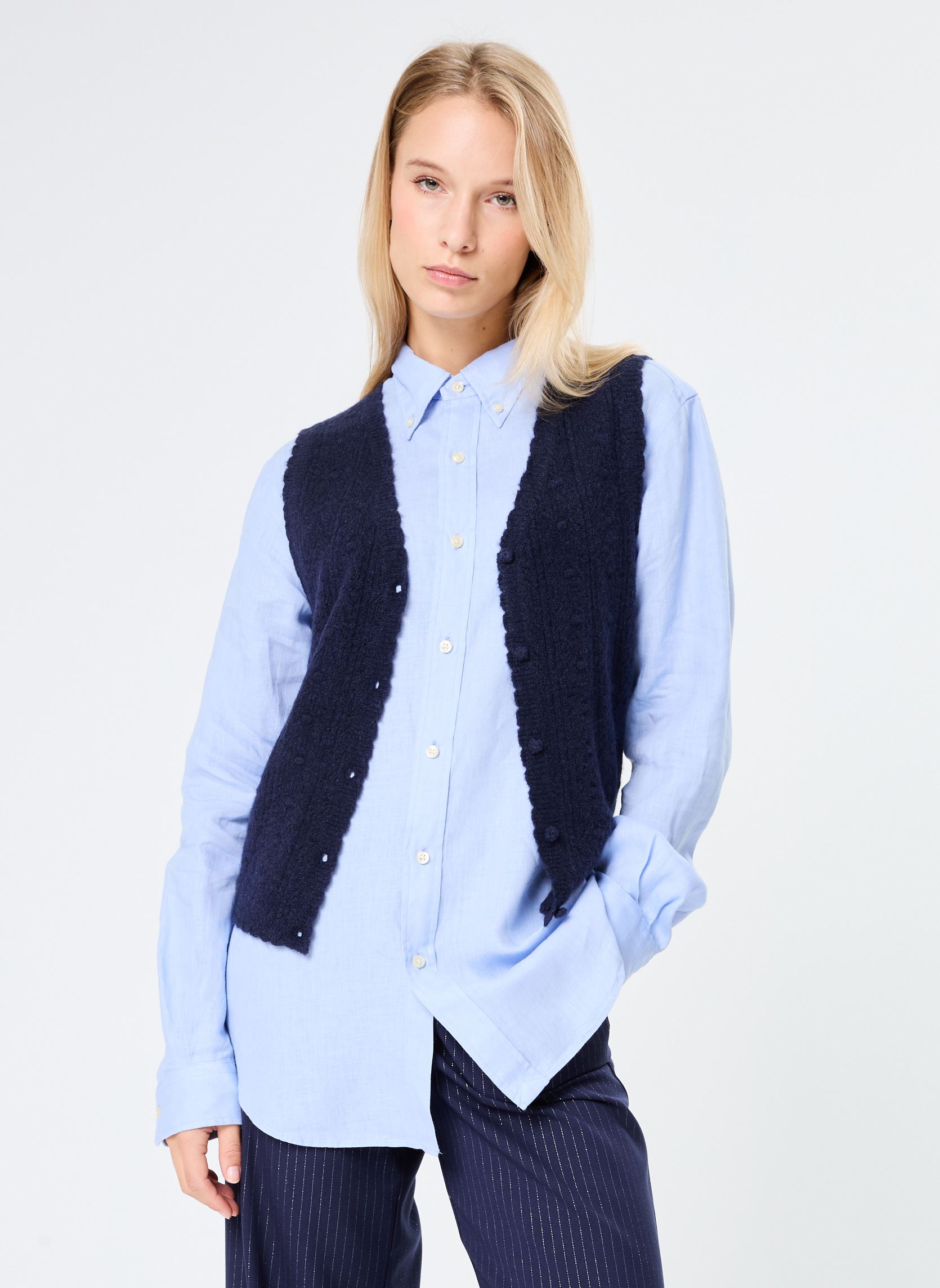 Gilets Gilet - Monica femme bleu La Petite Etoile Gilets Gilet - Monica femme bleu Marine