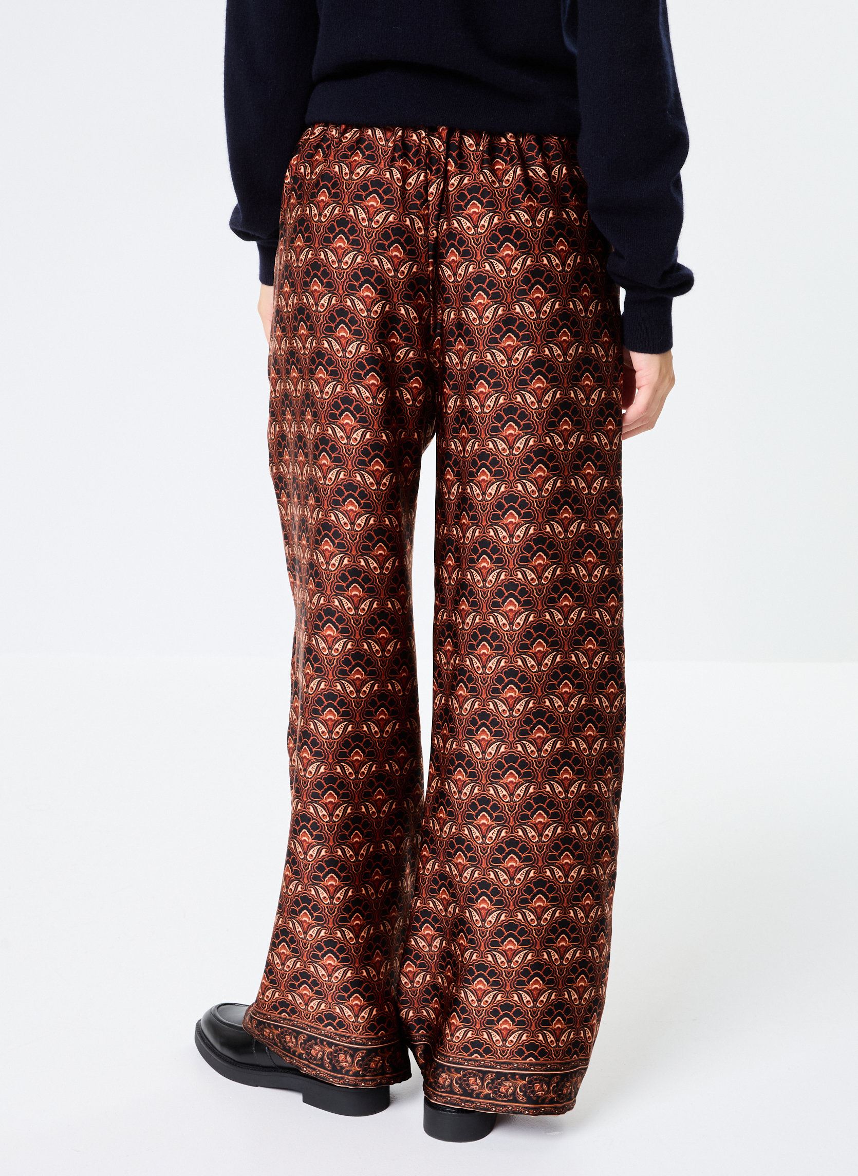 Pantalons larges Penny femme marron La Petite Etoile Pantalons larges Penny femme marron Romano