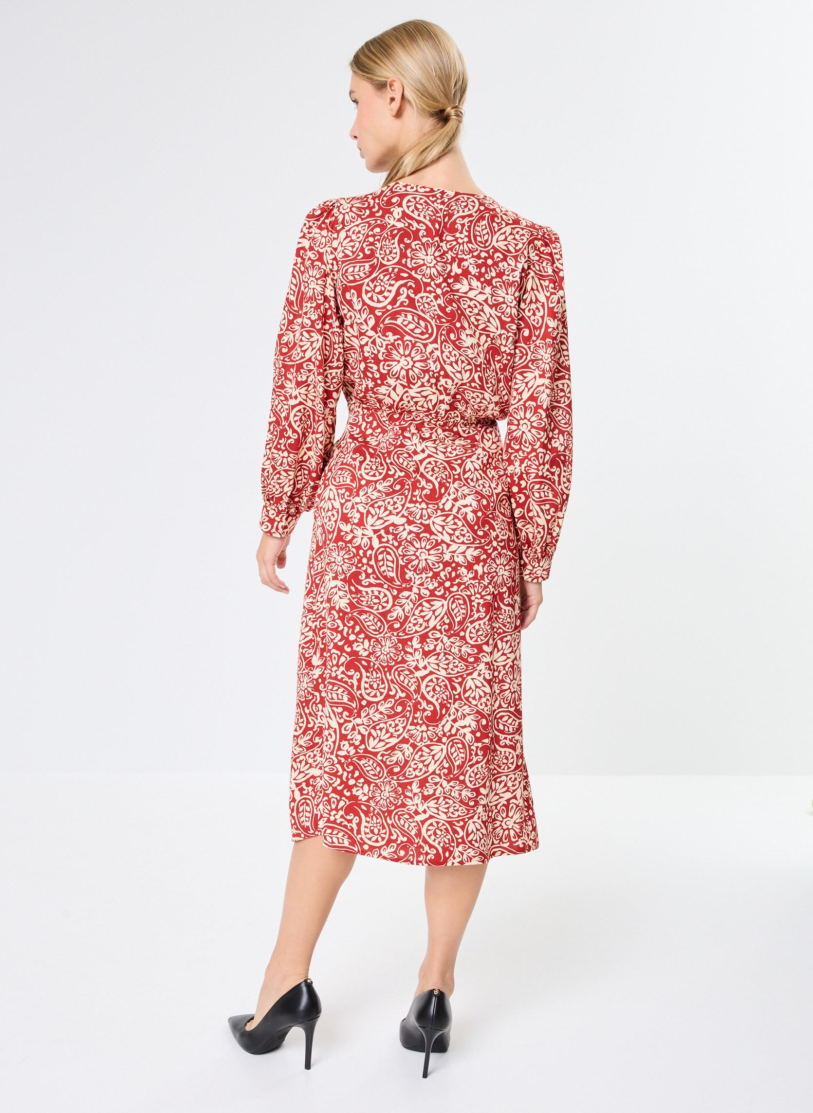 Robes Rokia femme rouge La Petite Etoile Robes Rokia femme rouge CACHEMIRE