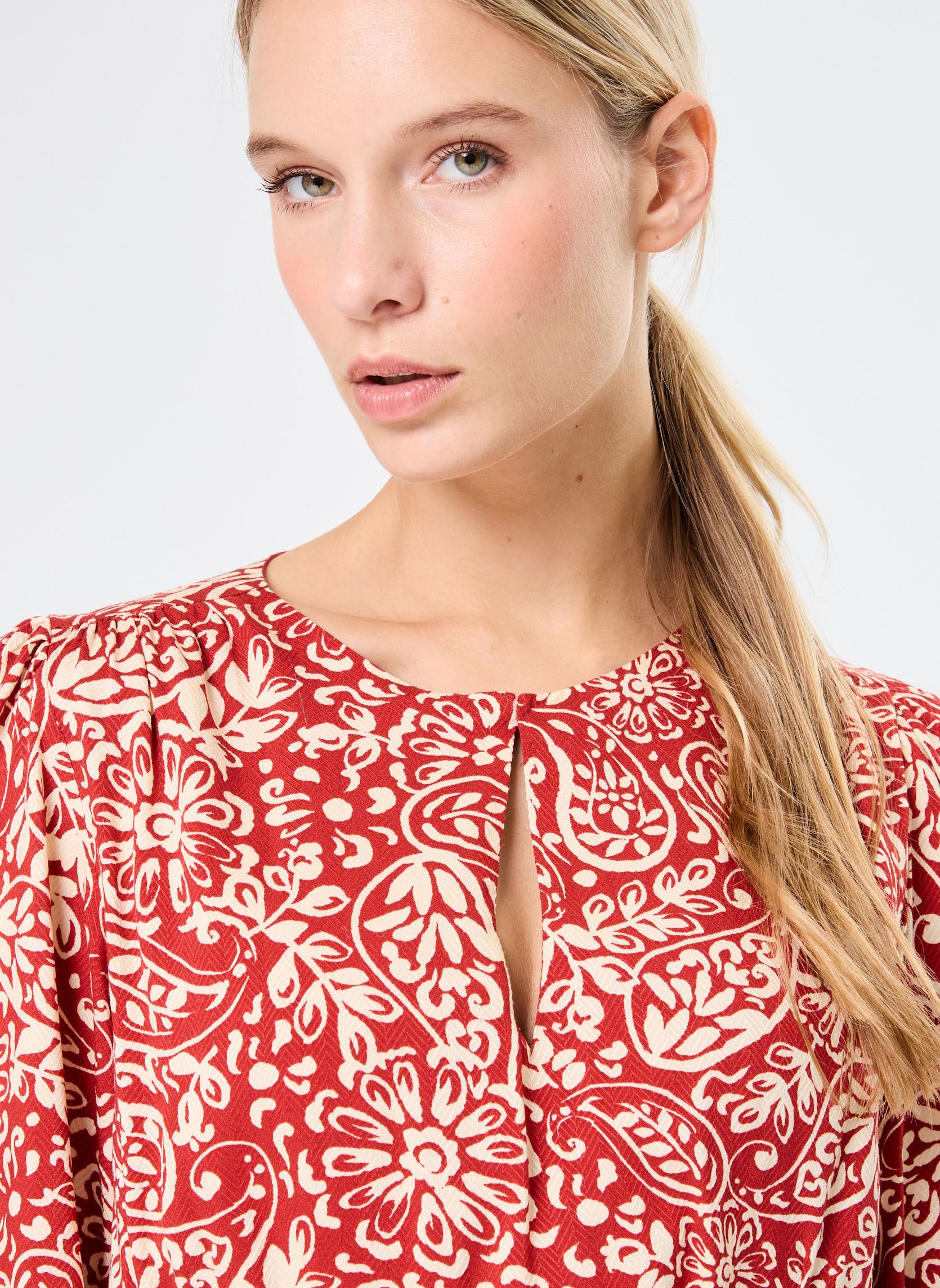Robes Rokia femme rouge La Petite Etoile Robes Rokia femme rouge CACHEMIRE