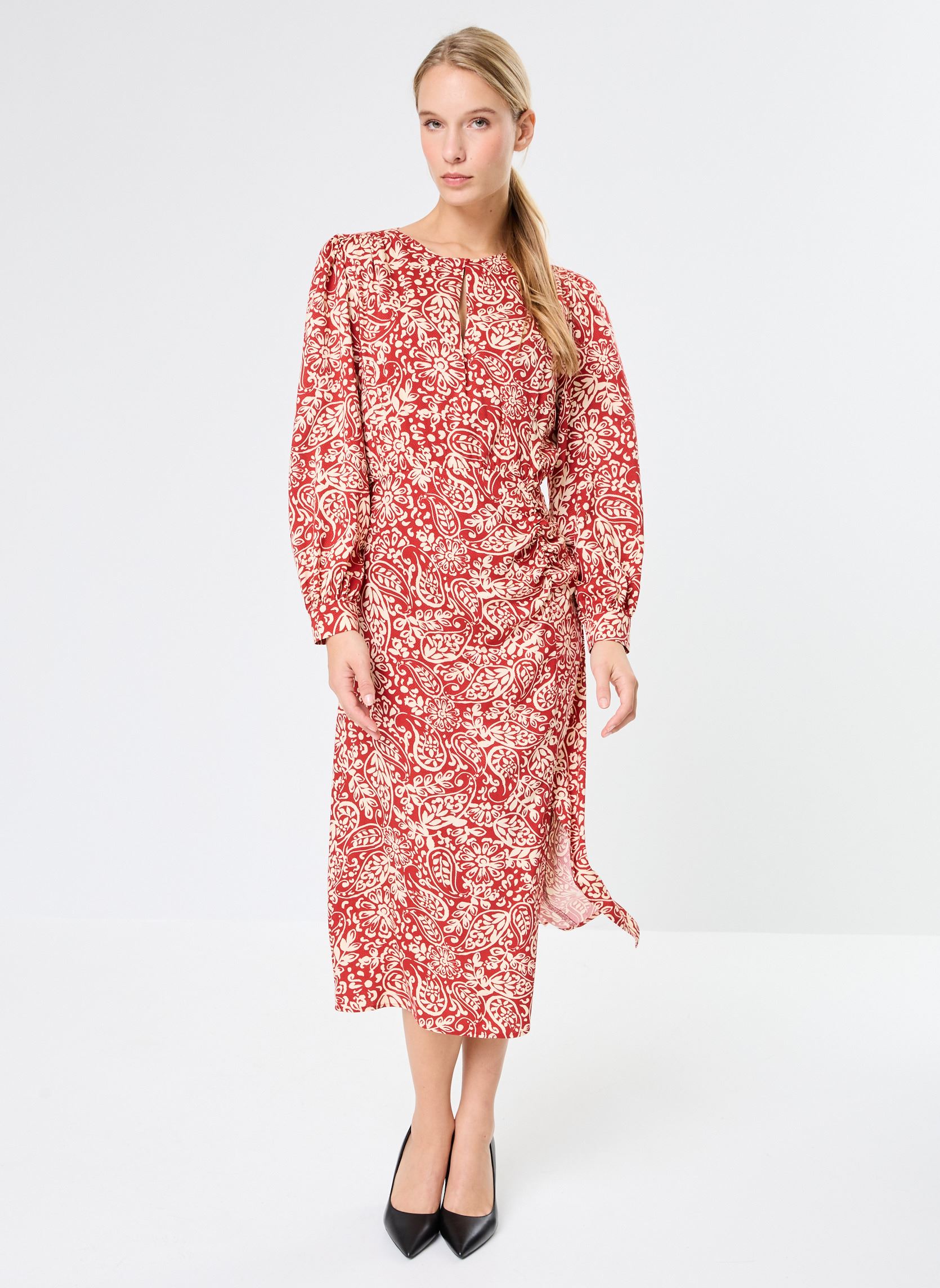 Robes Rokia femme rouge La Petite Etoile Robes Rokia femme rouge CACHEMIRE