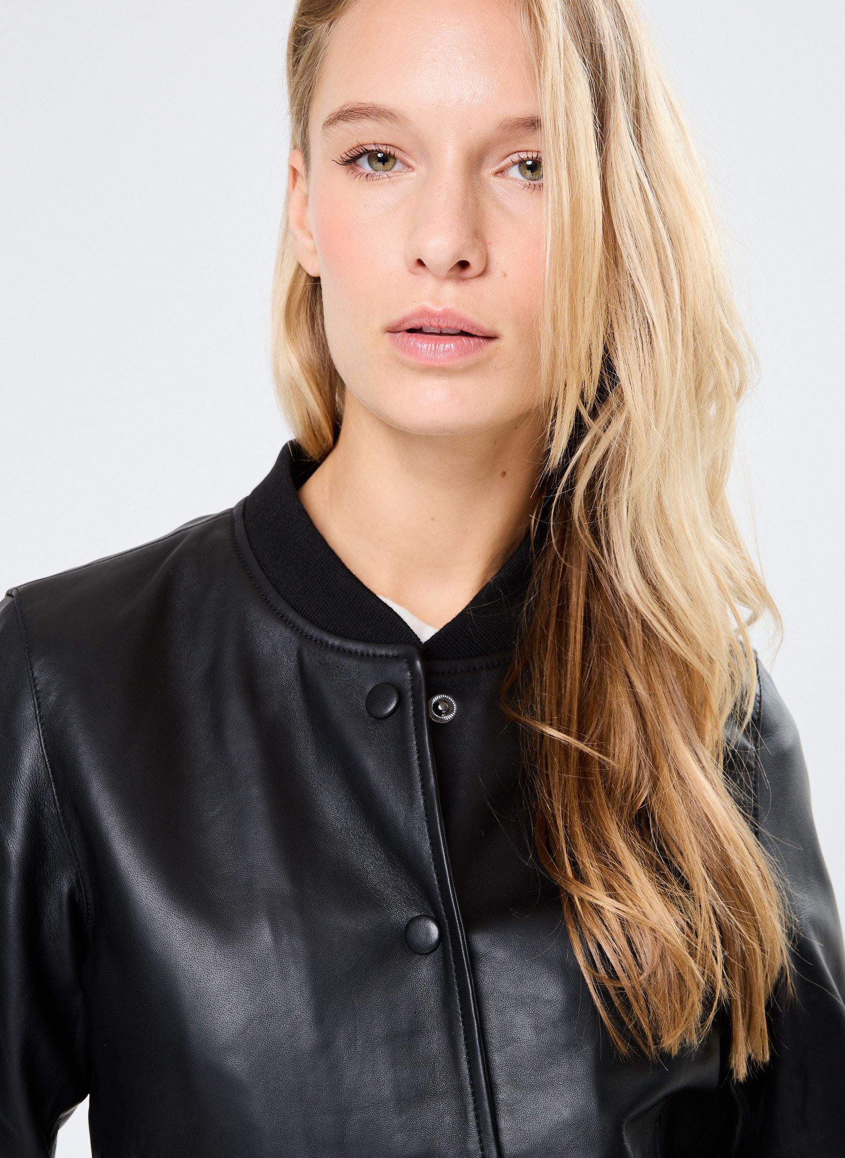 Vestes en cuir Volene femme noir La Petite Etoile Vestes en cuir Volene femme noir Noir