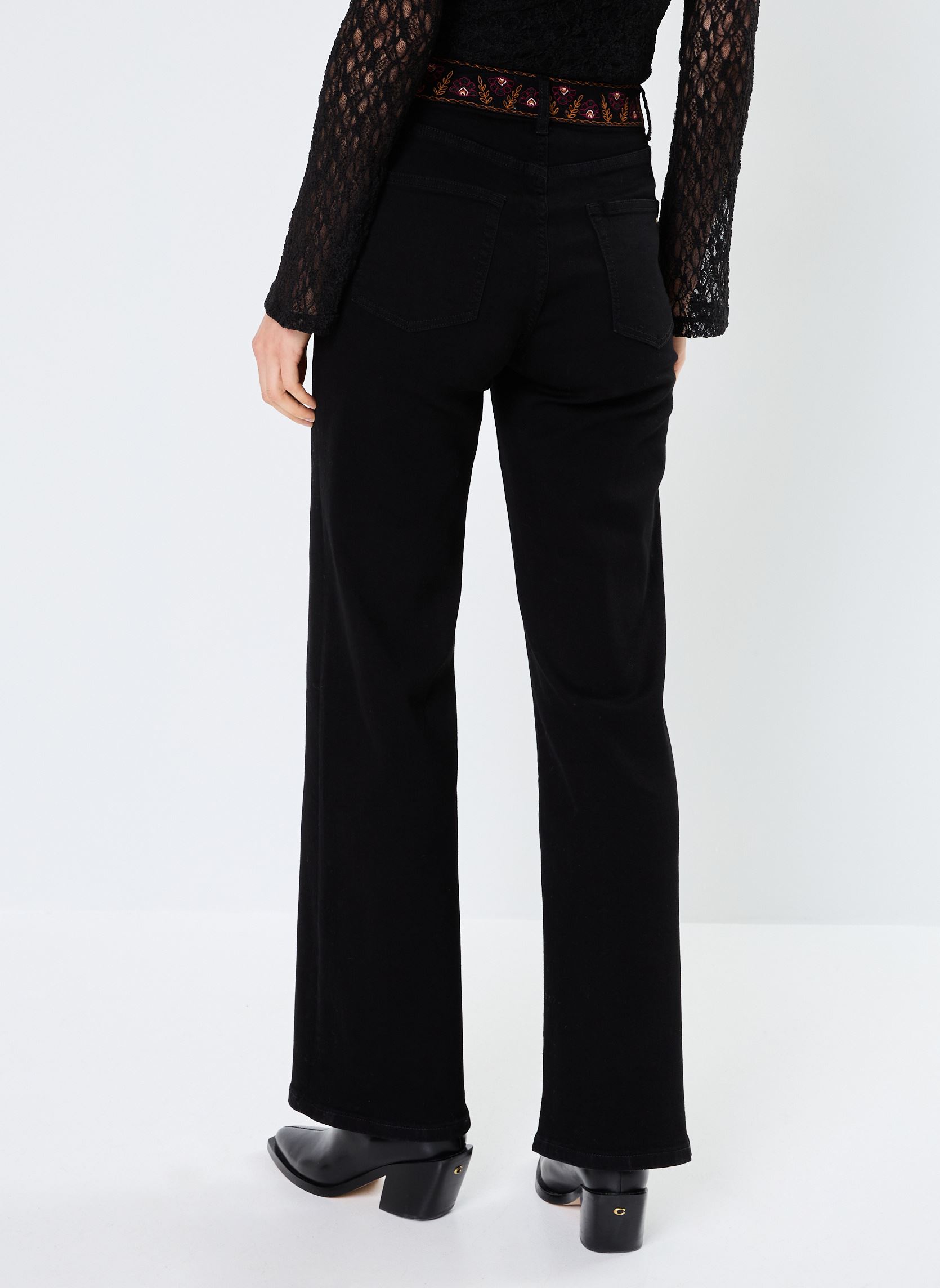 Jeans flare Zephyra femme noir La Petite Etoile Jeans flare Zephyra femme noir Noir