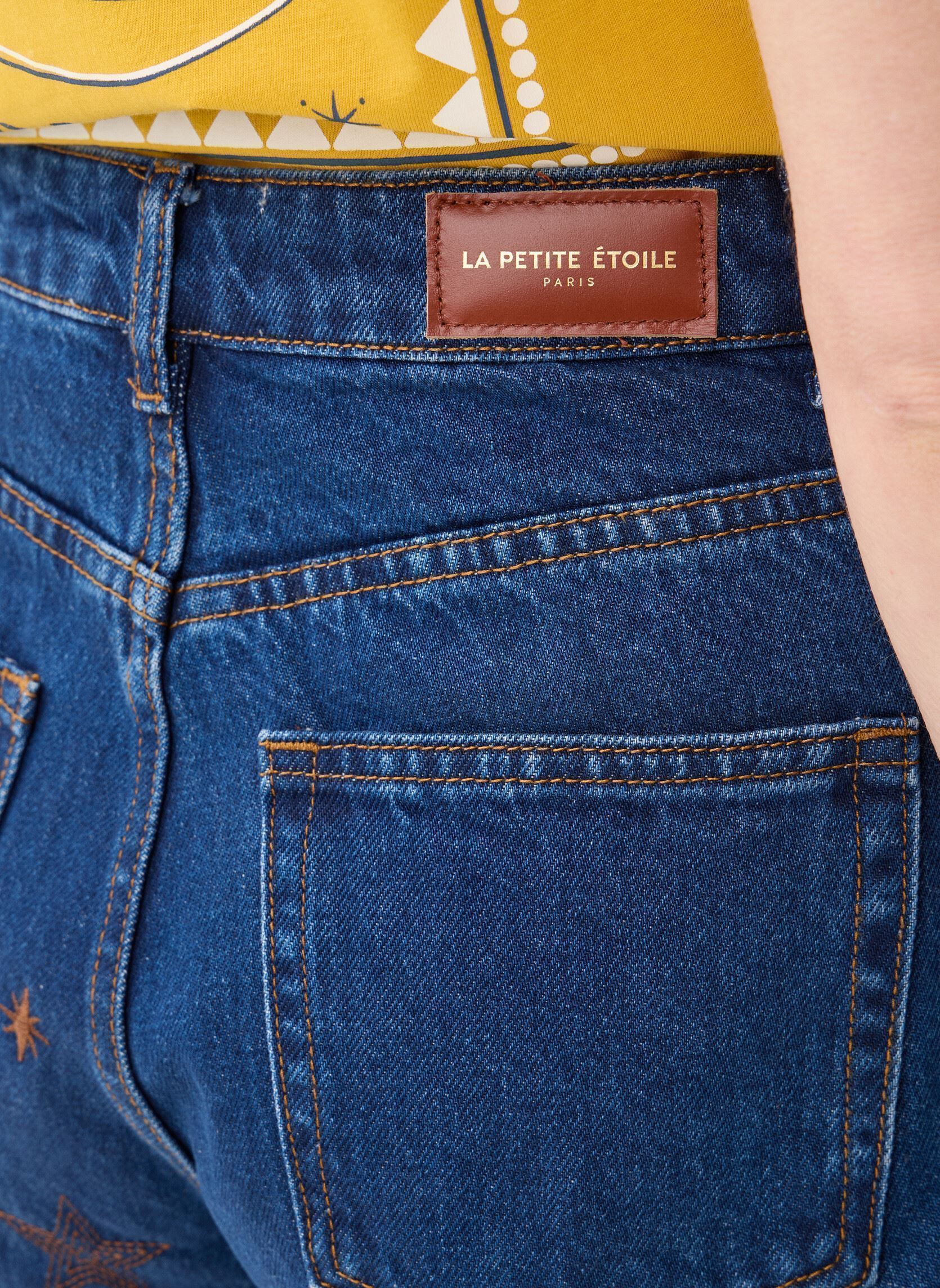 Flared Jeans Zephyra damen blau La Petite Etoile Flared Jeans Zephyra damen blau Wash