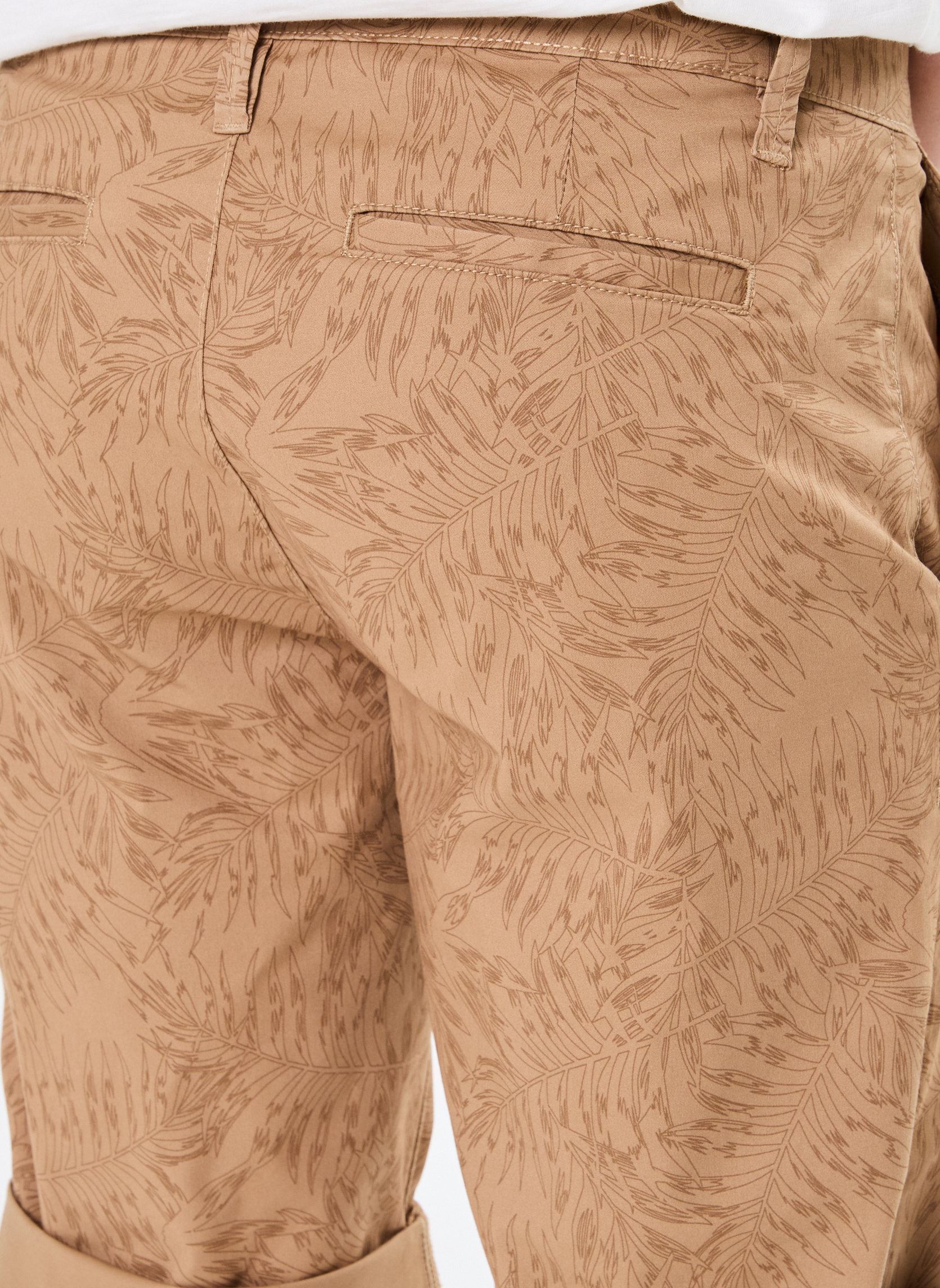 Bermudas SADAO bermuda homme beige MADE BY Bermudas SADAO bermuda homme beige IMP_FEUILLE_TYGER