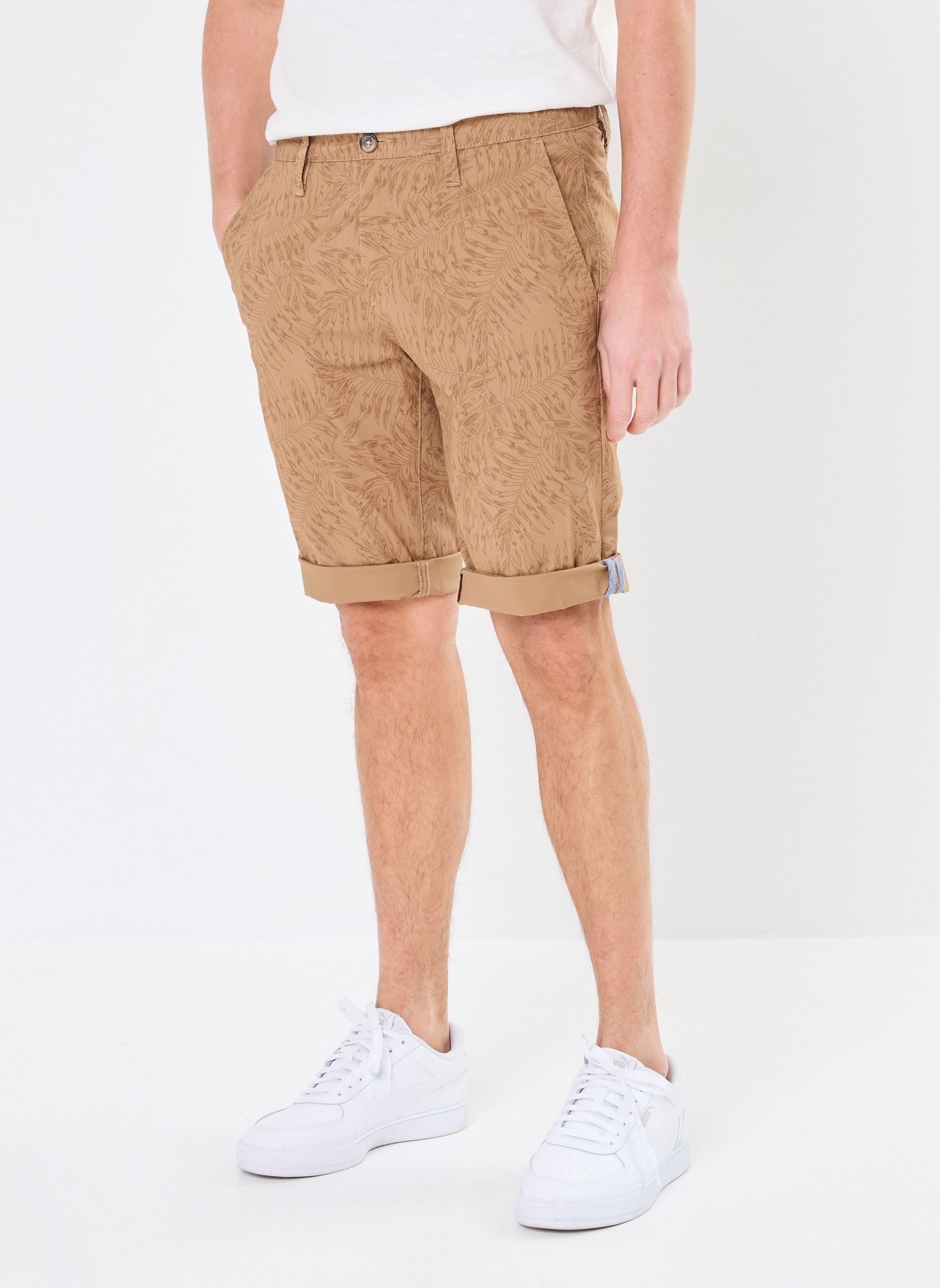 Bermudas SADAO bermuda homme beige MADE BY Bermudas SADAO bermuda homme beige IMP_FEUILLE_TYGER