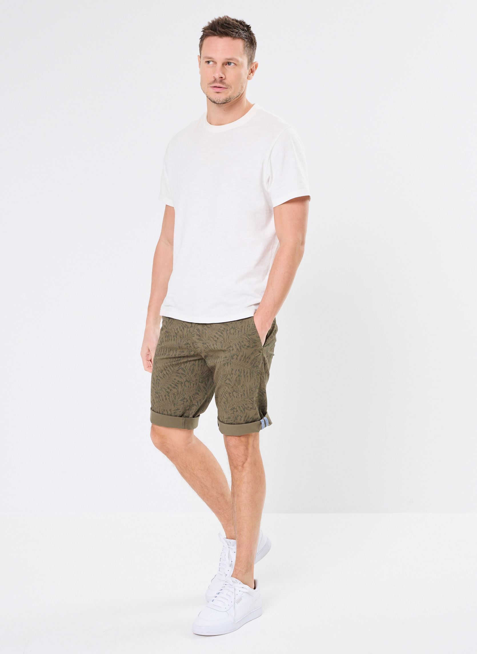 Bermudas SADAO bermuda homme vert MADE BY Bermudas SADAO bermuda homme vert IMP_FEUILLE_GRAPE LEAF