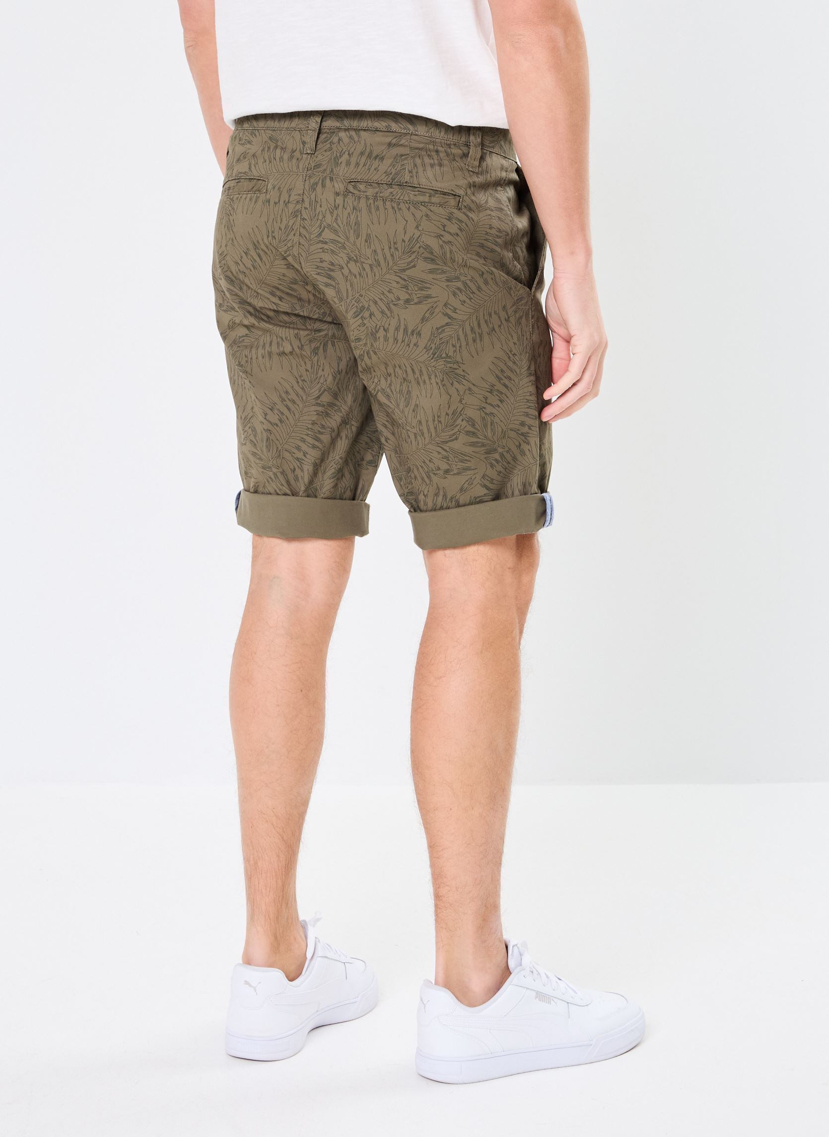 Bermudas SADAO bermuda homme vert MADE BY Bermudas SADAO bermuda homme vert IMP_FEUILLE_GRAPE LEAF