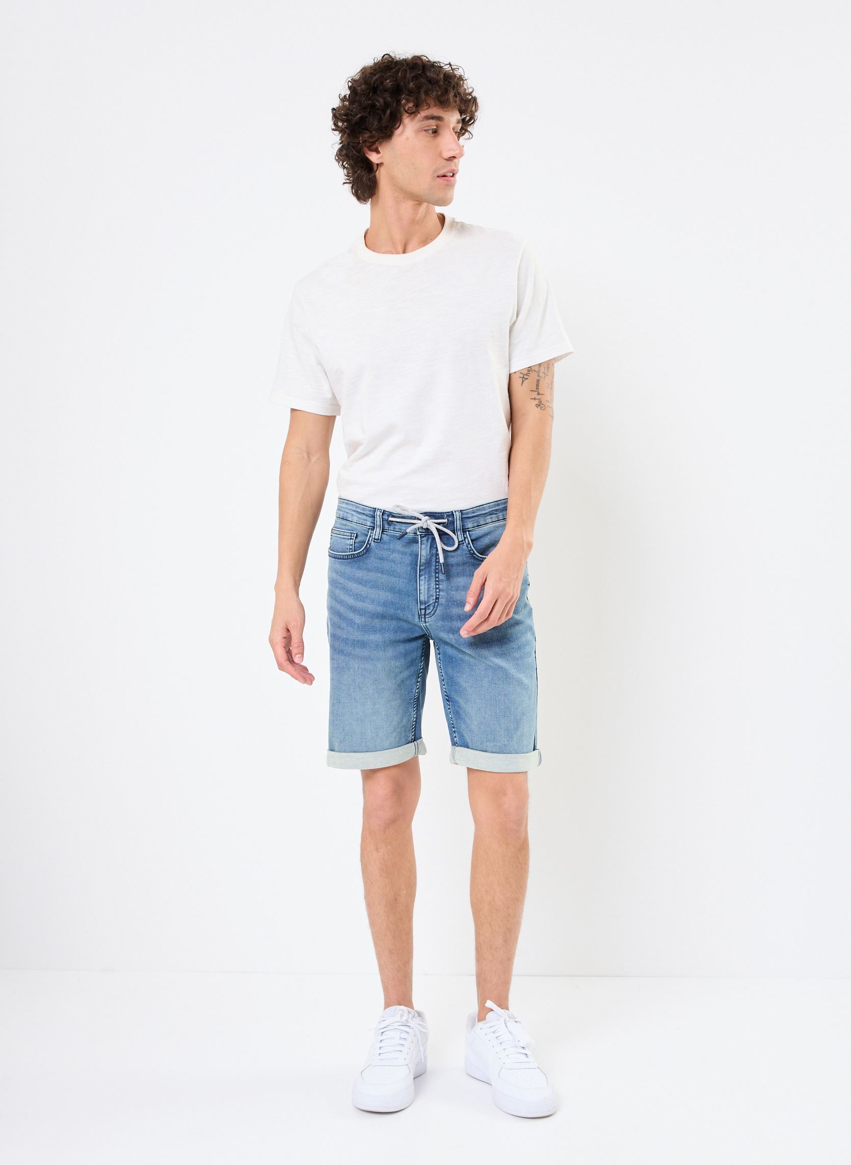 Shorts en jean SLAVIO short denim homme bleu MADE BY Shorts en jean SLAVIO short denim homme bleu DENIM STONE