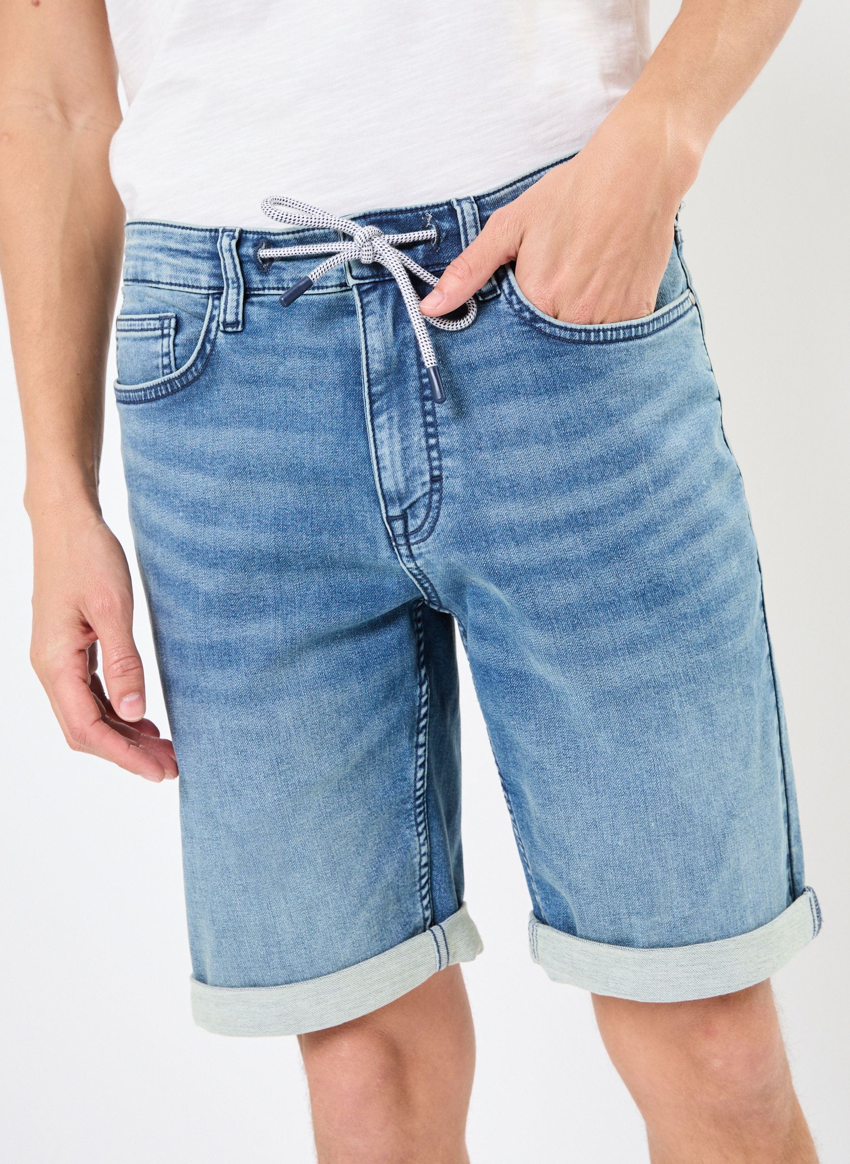Shorts en jean SLAVIO short denim homme bleu MADE BY Shorts en jean SLAVIO short denim homme bleu DENIM STONE