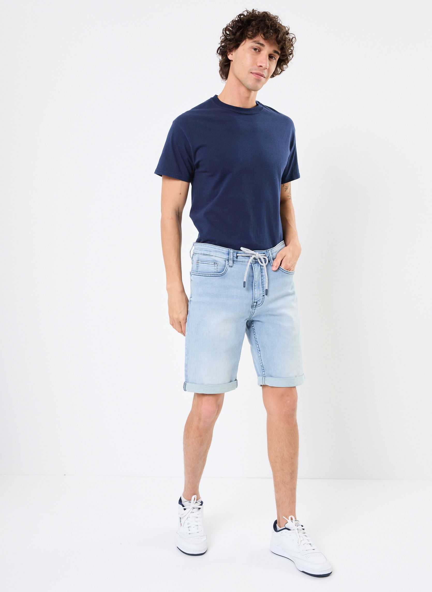 Shorts en jean SLAVIO short denim homme bleu MADE BY Shorts en jean SLAVIO short denim homme bleu DENIM BLEACH