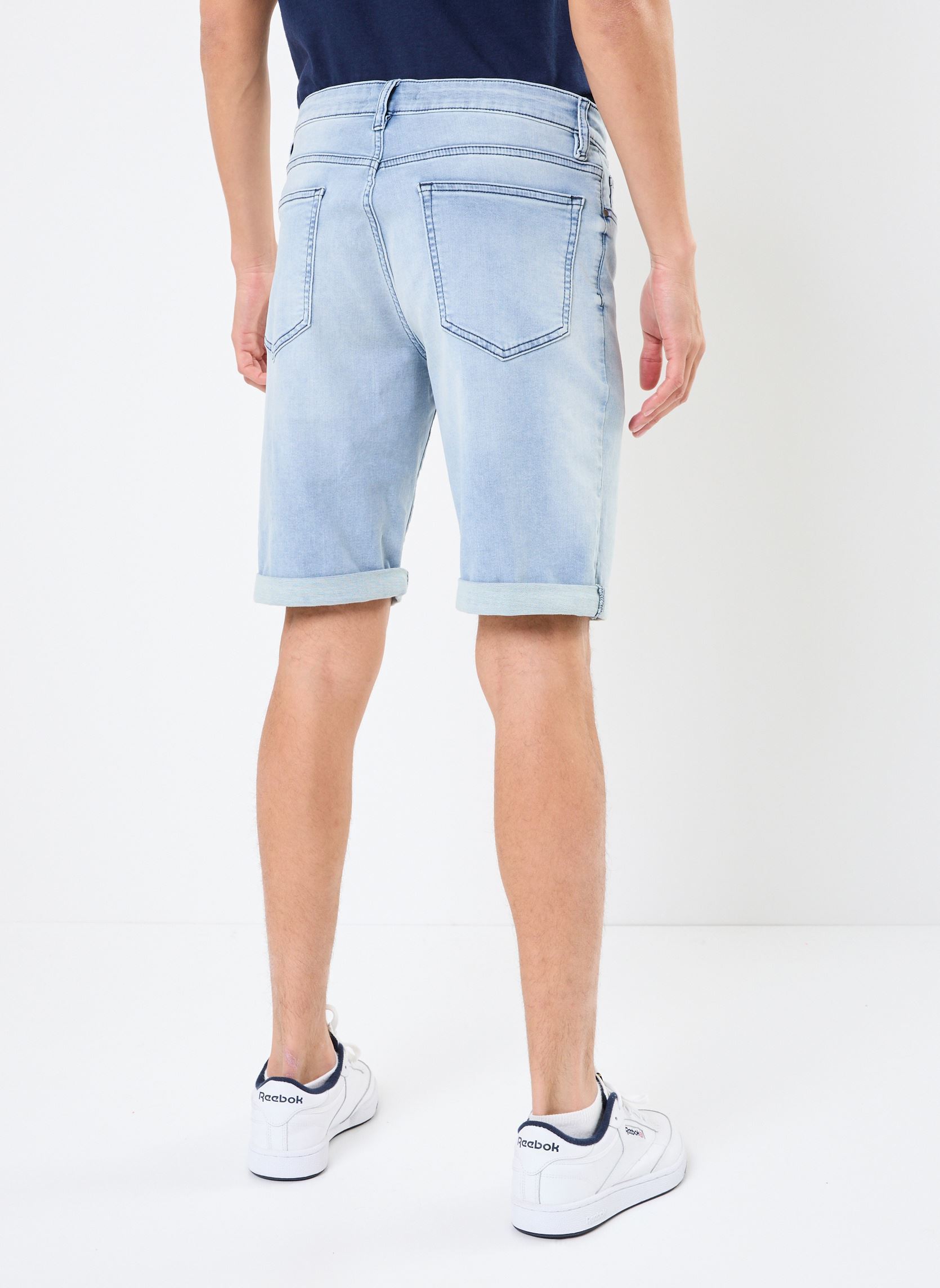 Shorts en jean SLAVIO short denim homme bleu MADE BY Shorts en jean SLAVIO short denim homme bleu DENIM BLEACH