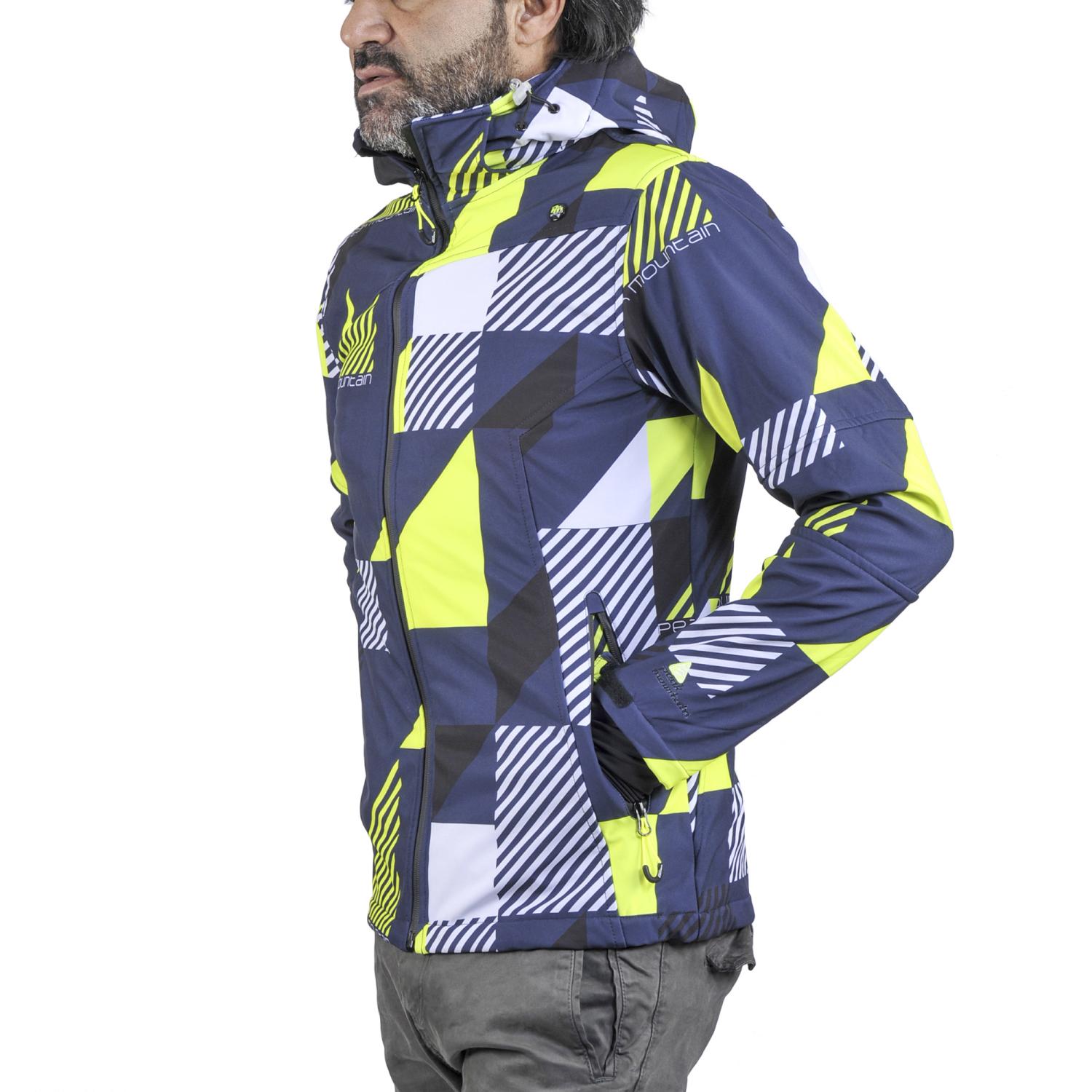 Blousons Blouson softshell homme COVER MARINE/JAUNE homme bleu Peak Mountain Blousons Blouson softshell homme COVER MARINE/JAUNE homme bleu Bleu marine