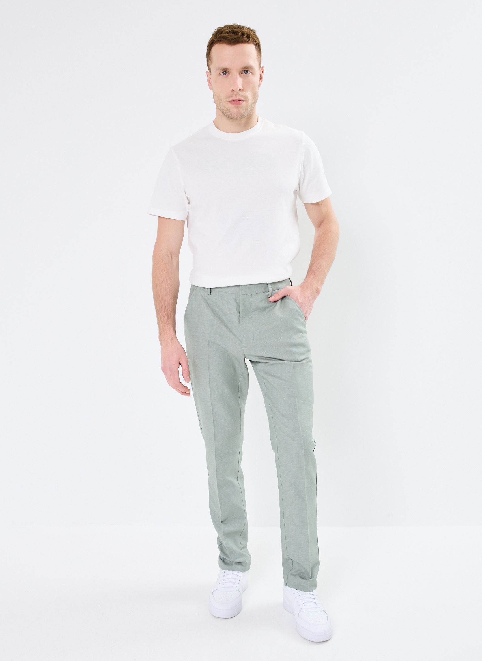 Chino-Hosen PLIN herren grün Marvin&Co Chino-Hosen PLIN herren grün ICEBERG GREEN