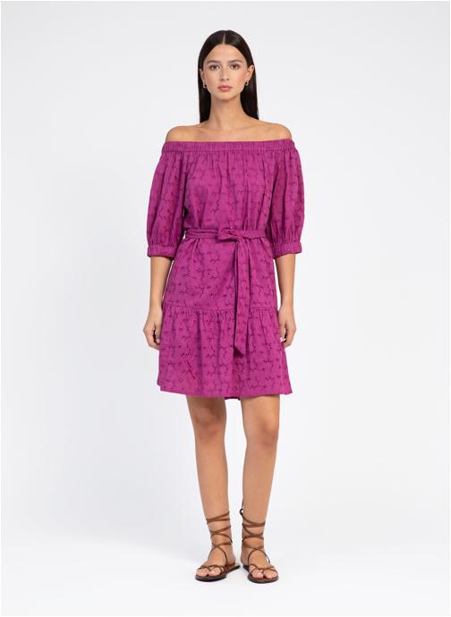 An'ge Robes ROBE COURTE OVIANY violine femme violet