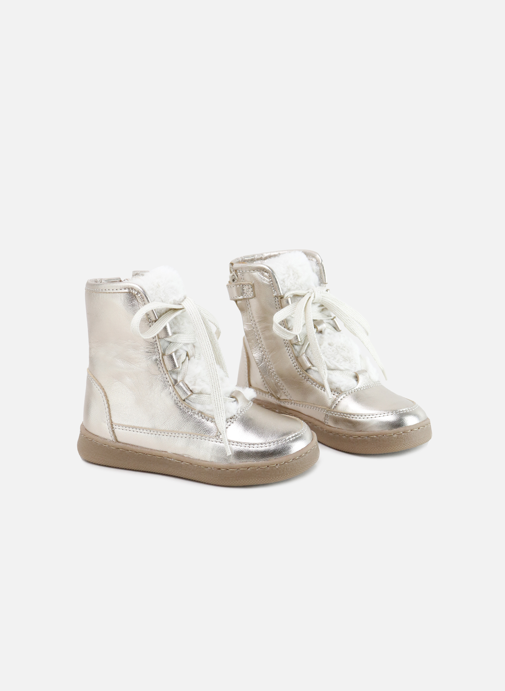 Bottines Bottes en cuir 35015AK-METALCRIS-SILK Oro fille or et bronze Eli 1957 Bottines Bottes en cuir 35015AK-METALCRIS-SILK Oro fille or et bronze Or